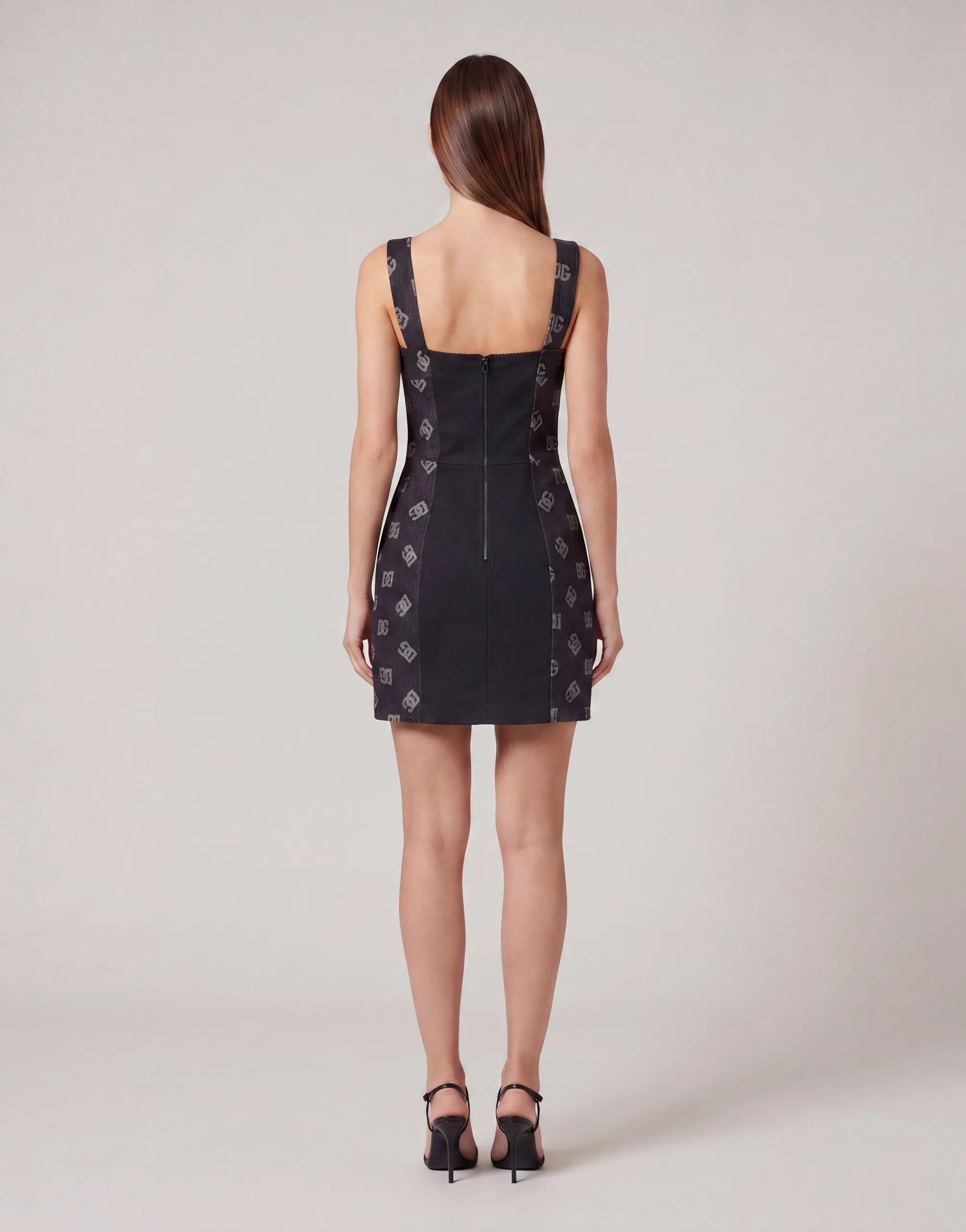 Dolce & Gabbana DG Monogram Denim Mini Dress