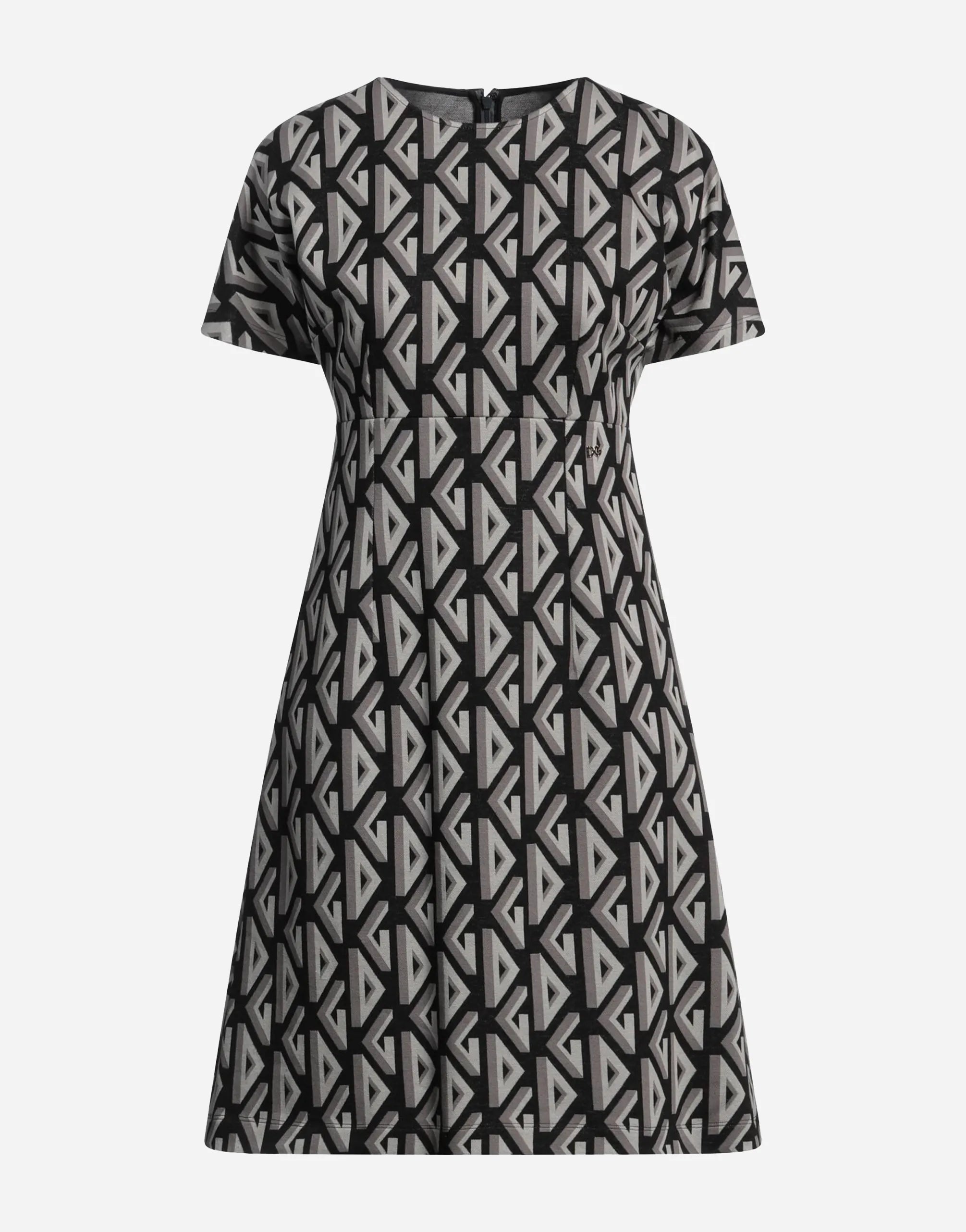 Dolce & Gabbana DG Monogram Jacquard Mini Dress