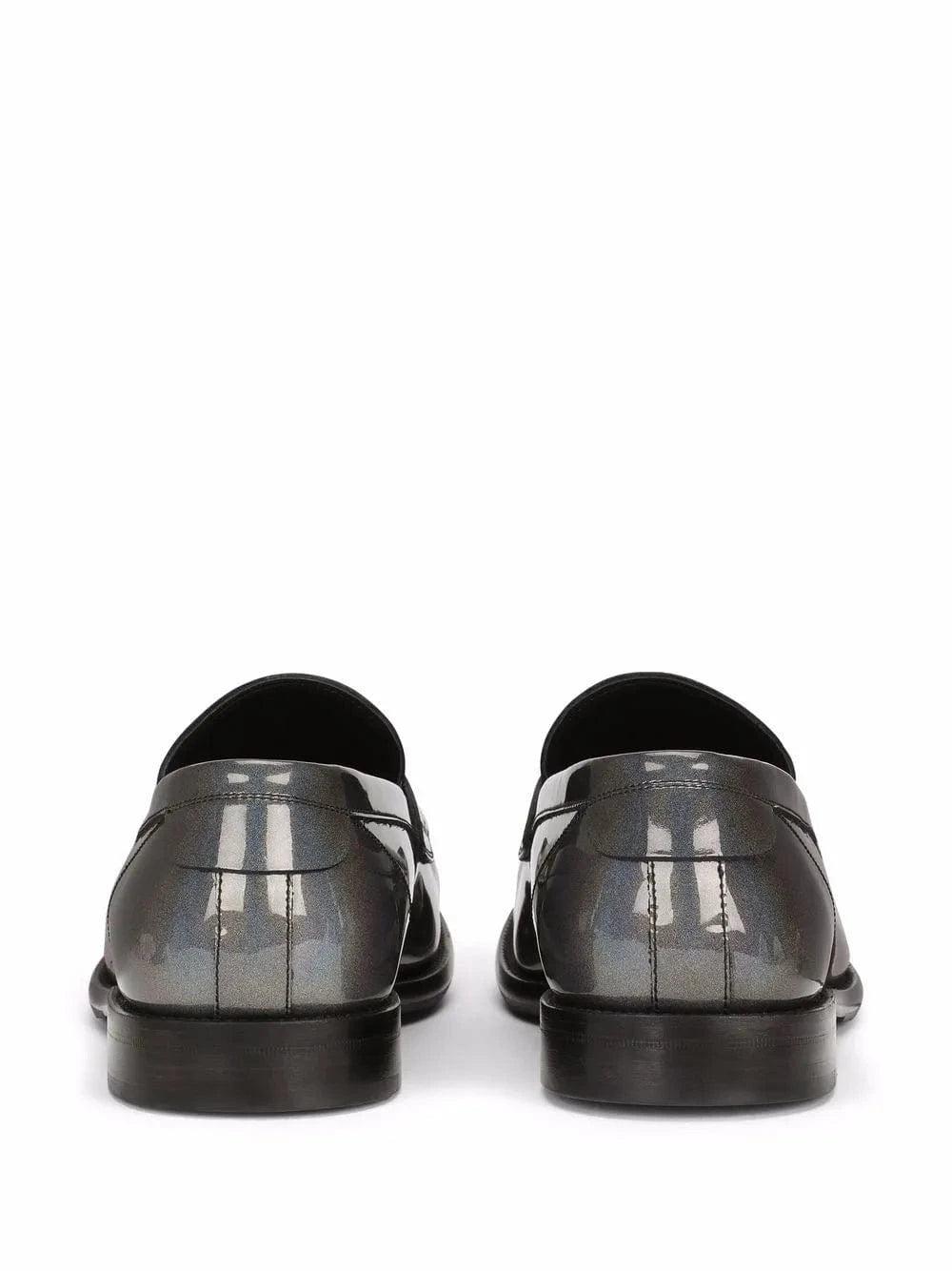 Dolce & Gabbana DG-Plaque Coated Loafers