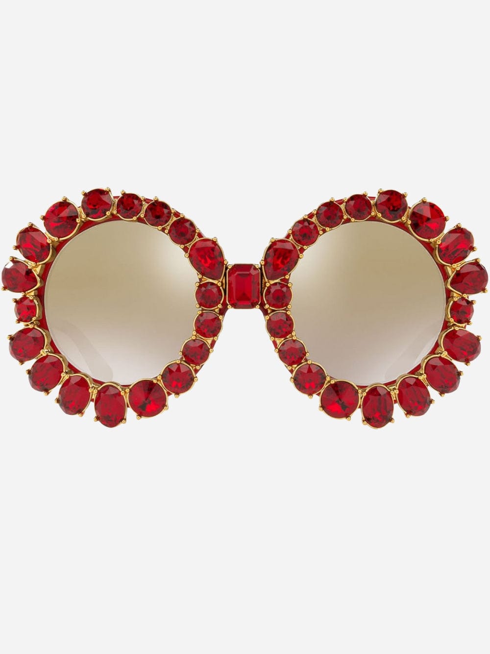 Dolce & Gabbana DG4291B Crystal Embellished Round Sunglasses