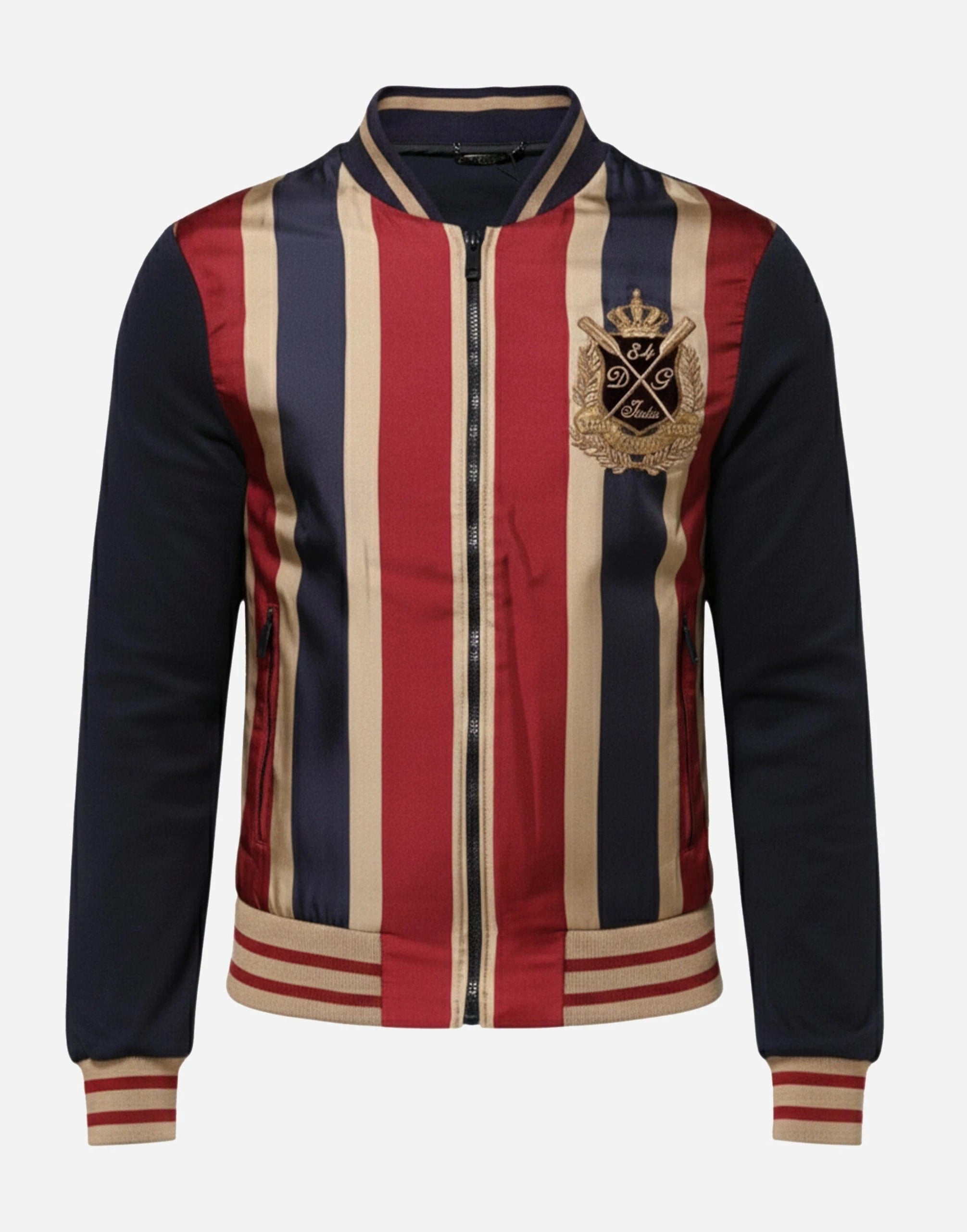 Dolce & Gabbana #DGMillennials Striped Bomber Jacket