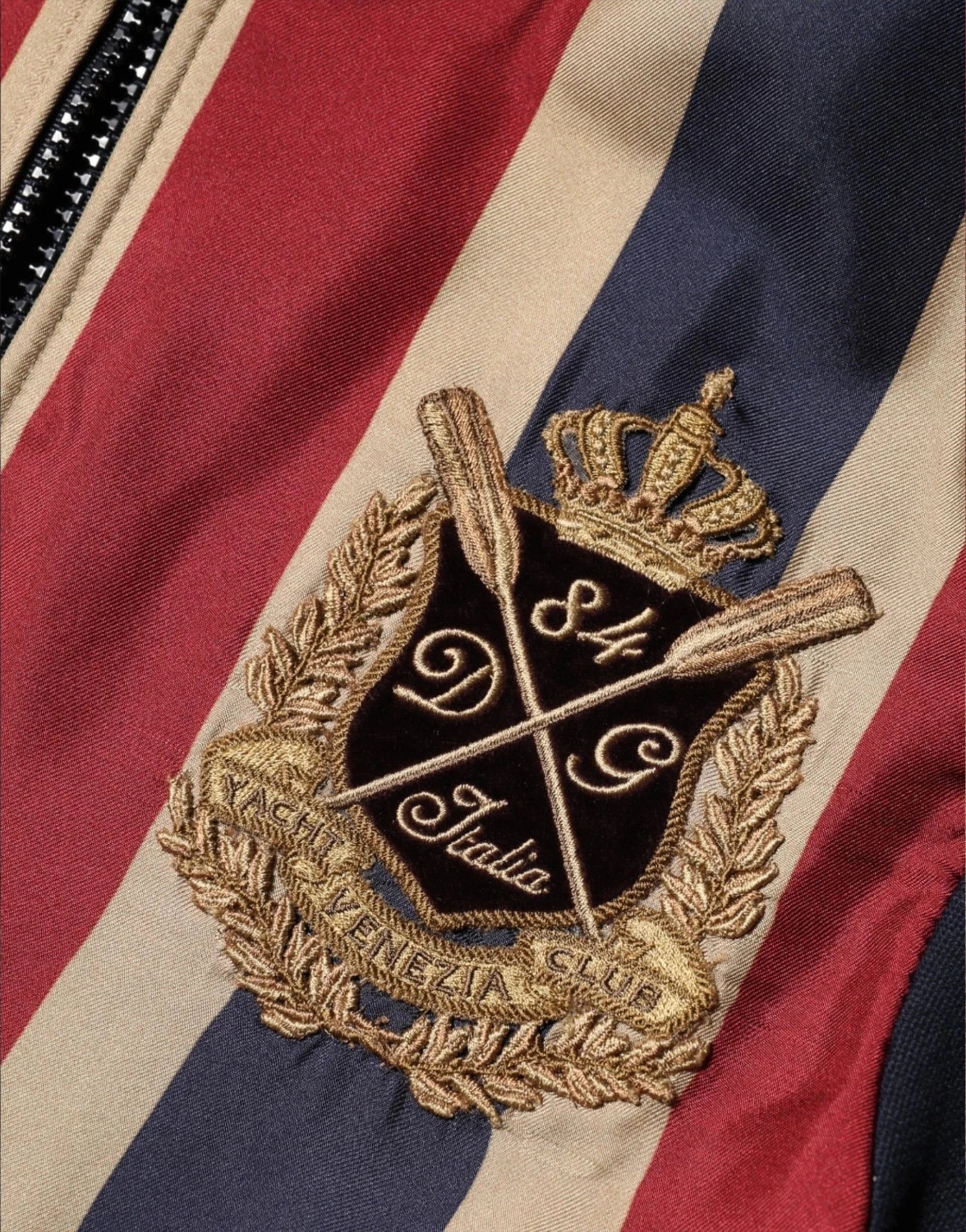 Dolce & Gabbana #DGMillennials Striped Bomber Jacket