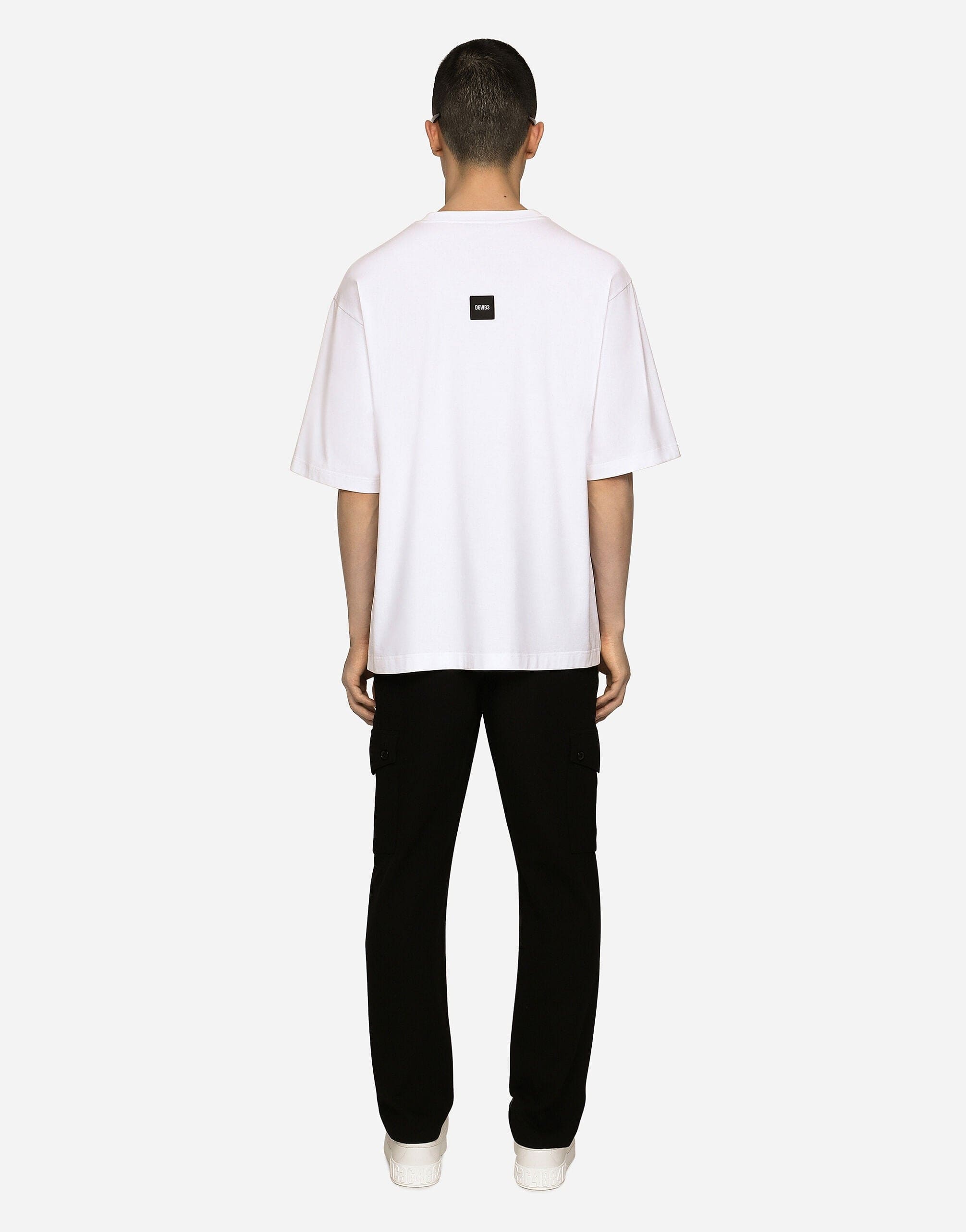 Dolce & Gabbana DGVIB3 Patch Cotton T-Shirt