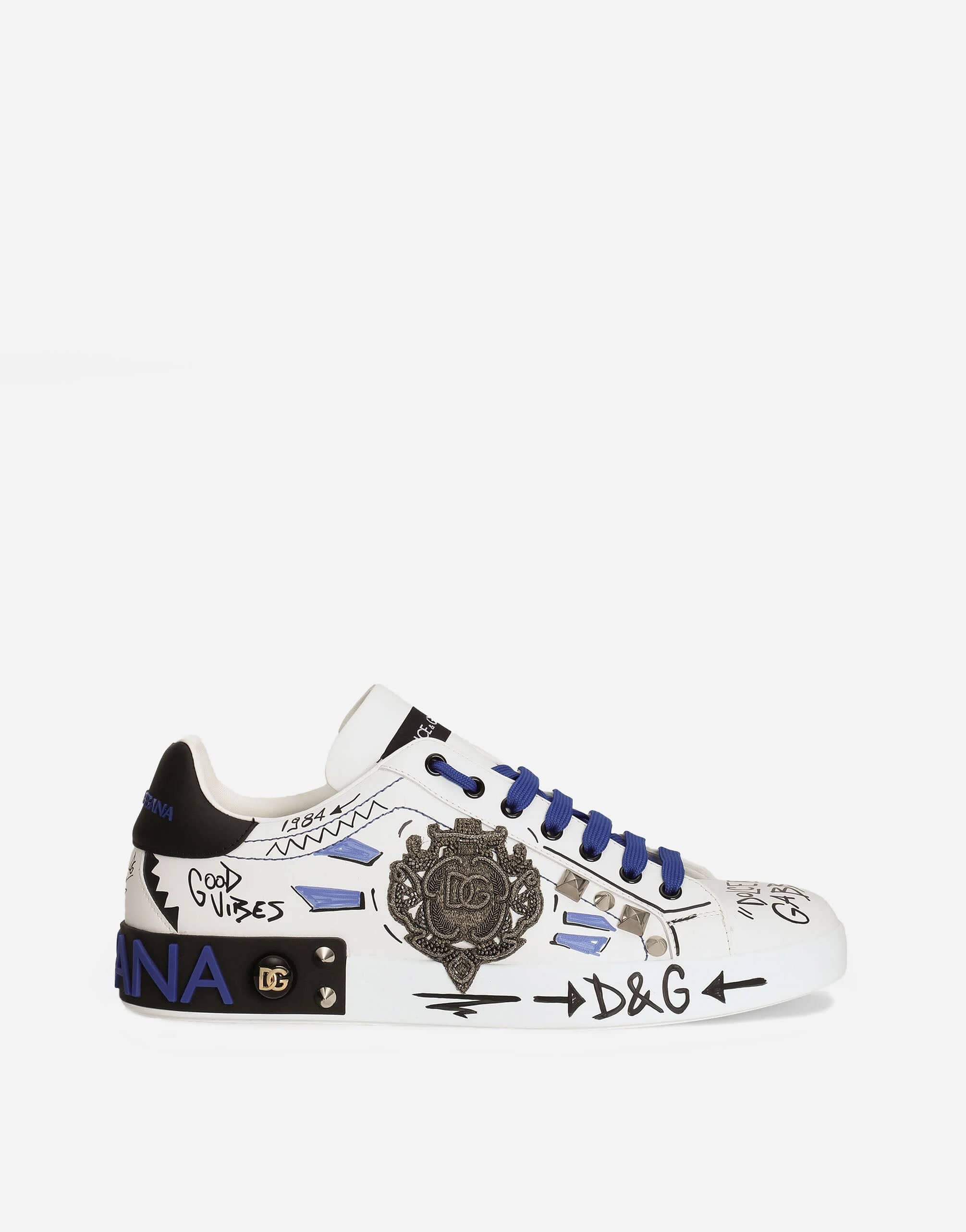 Dolce & Gabbana Digital-Print Portofino Sneakers