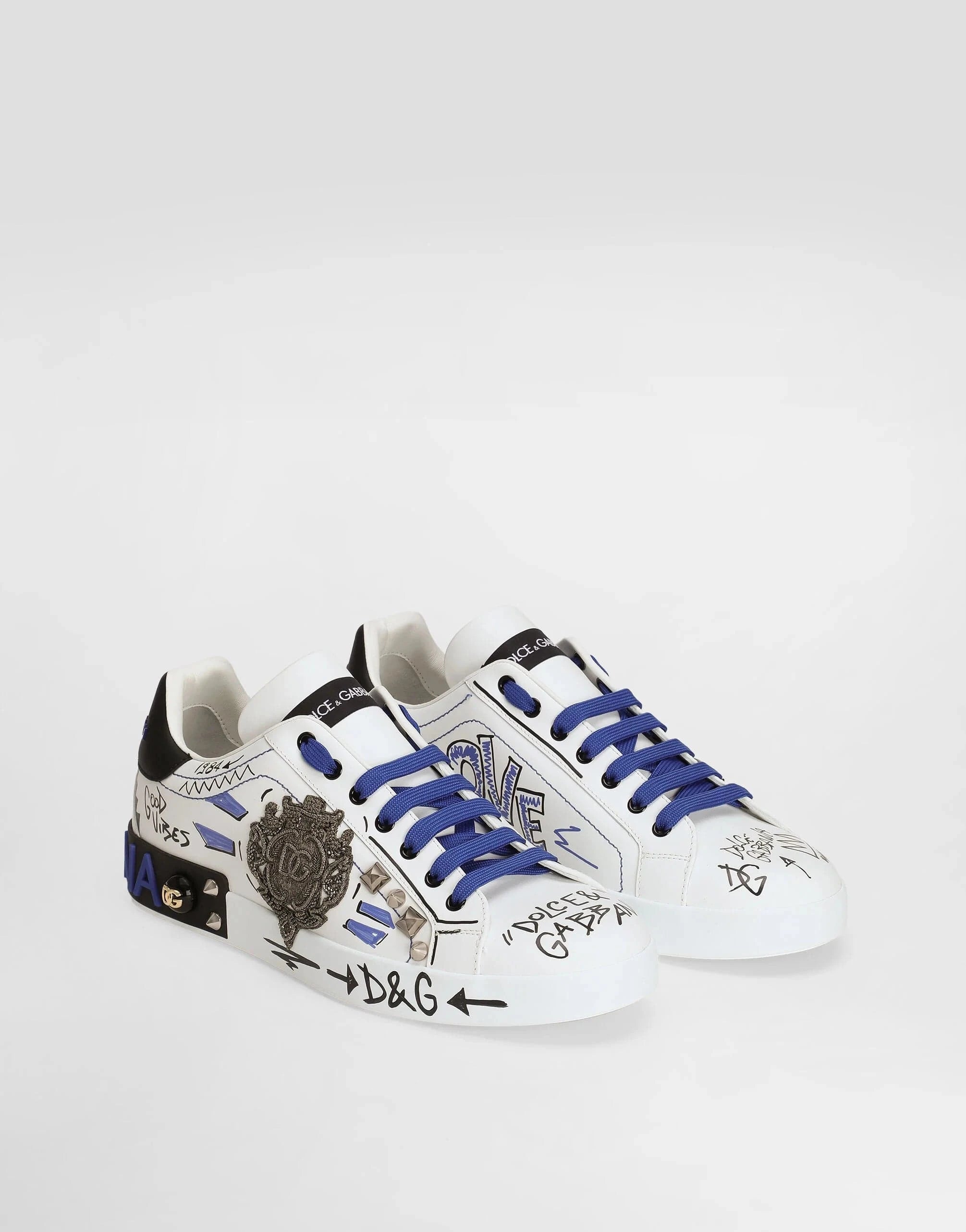 Dolce & Gabbana Digital-Print Portofino Sneakers