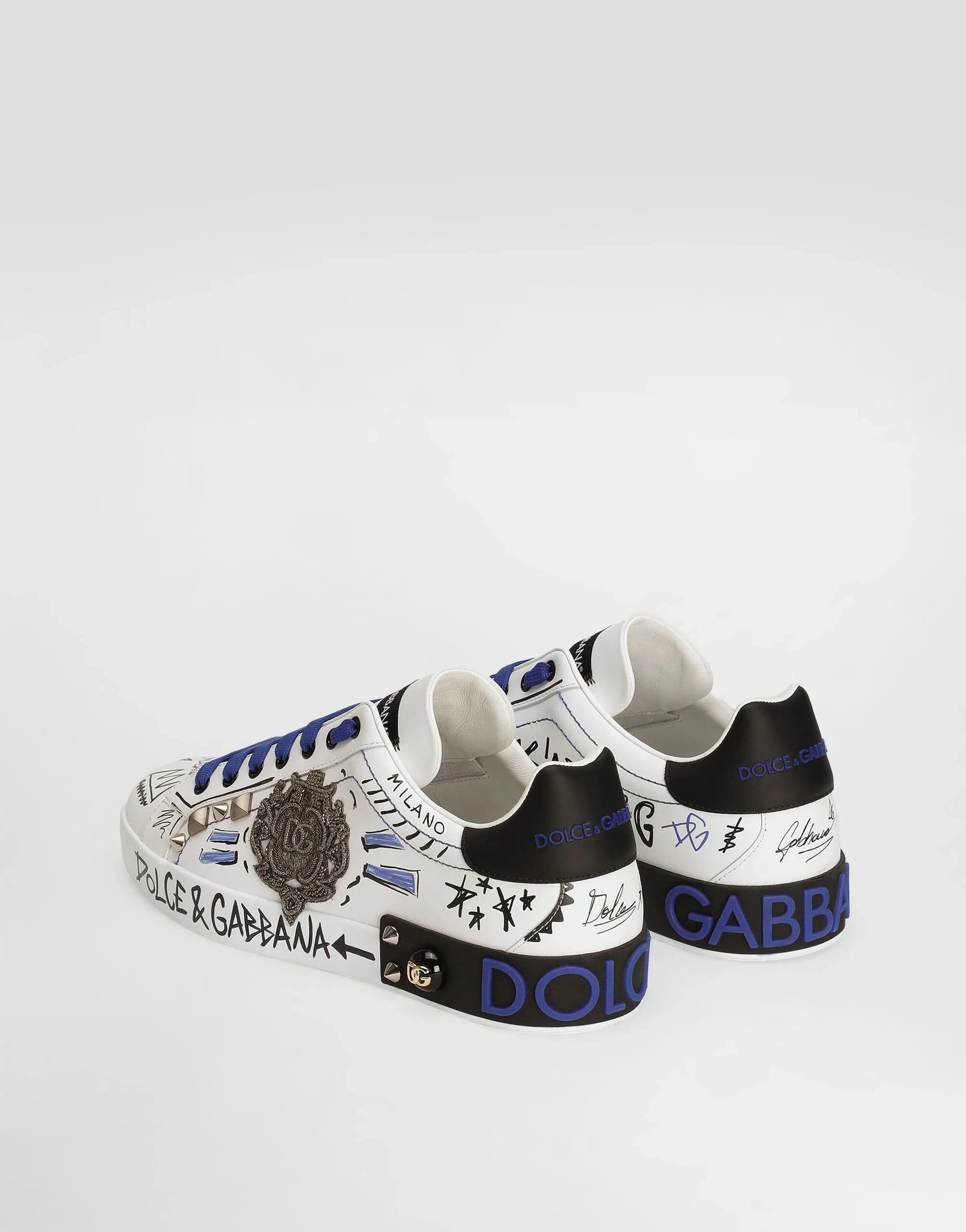 Dolce & Gabbana Digital-Print Portofino Sneakers