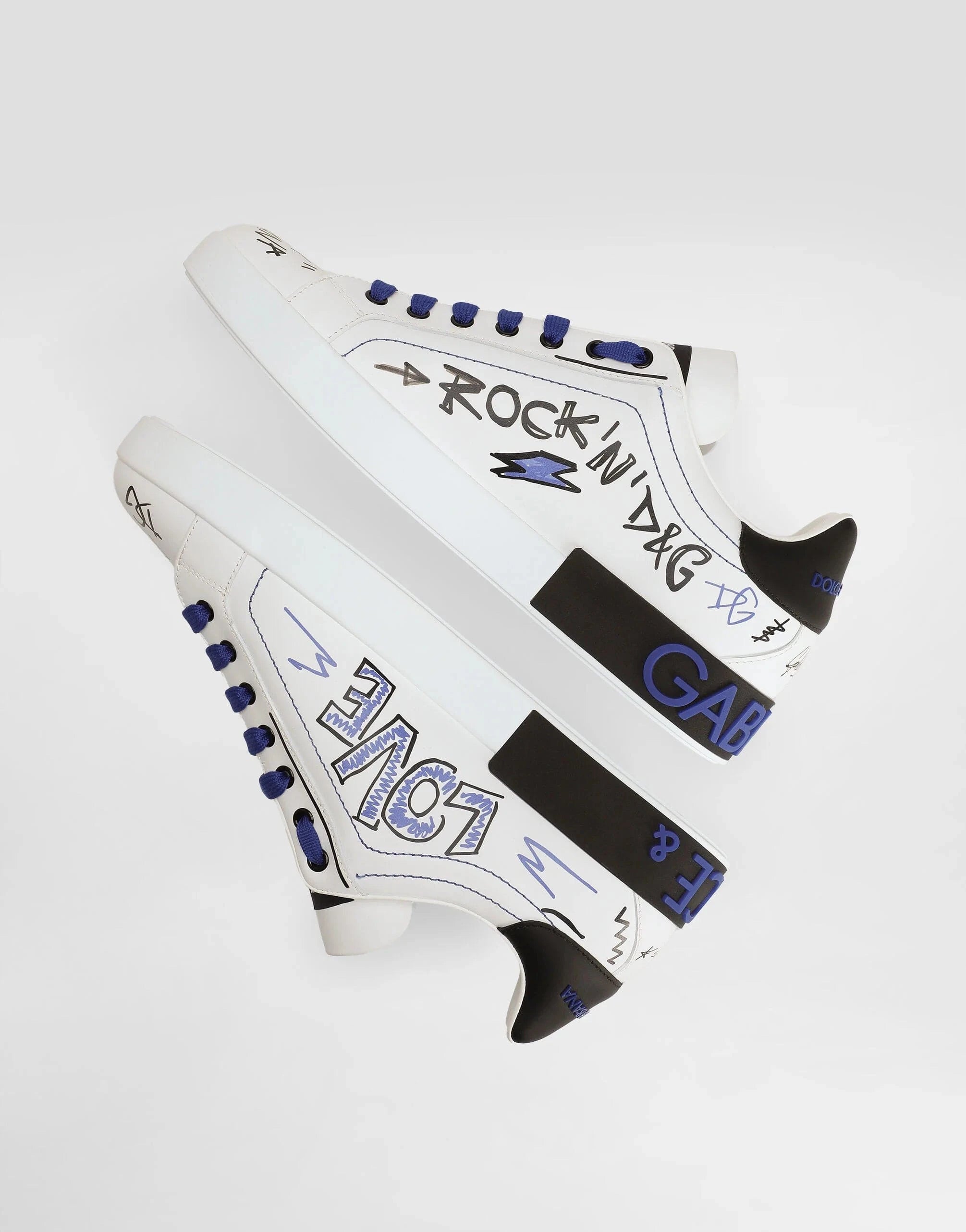 Dolce & Gabbana Digital-Print Portofino Sneakers