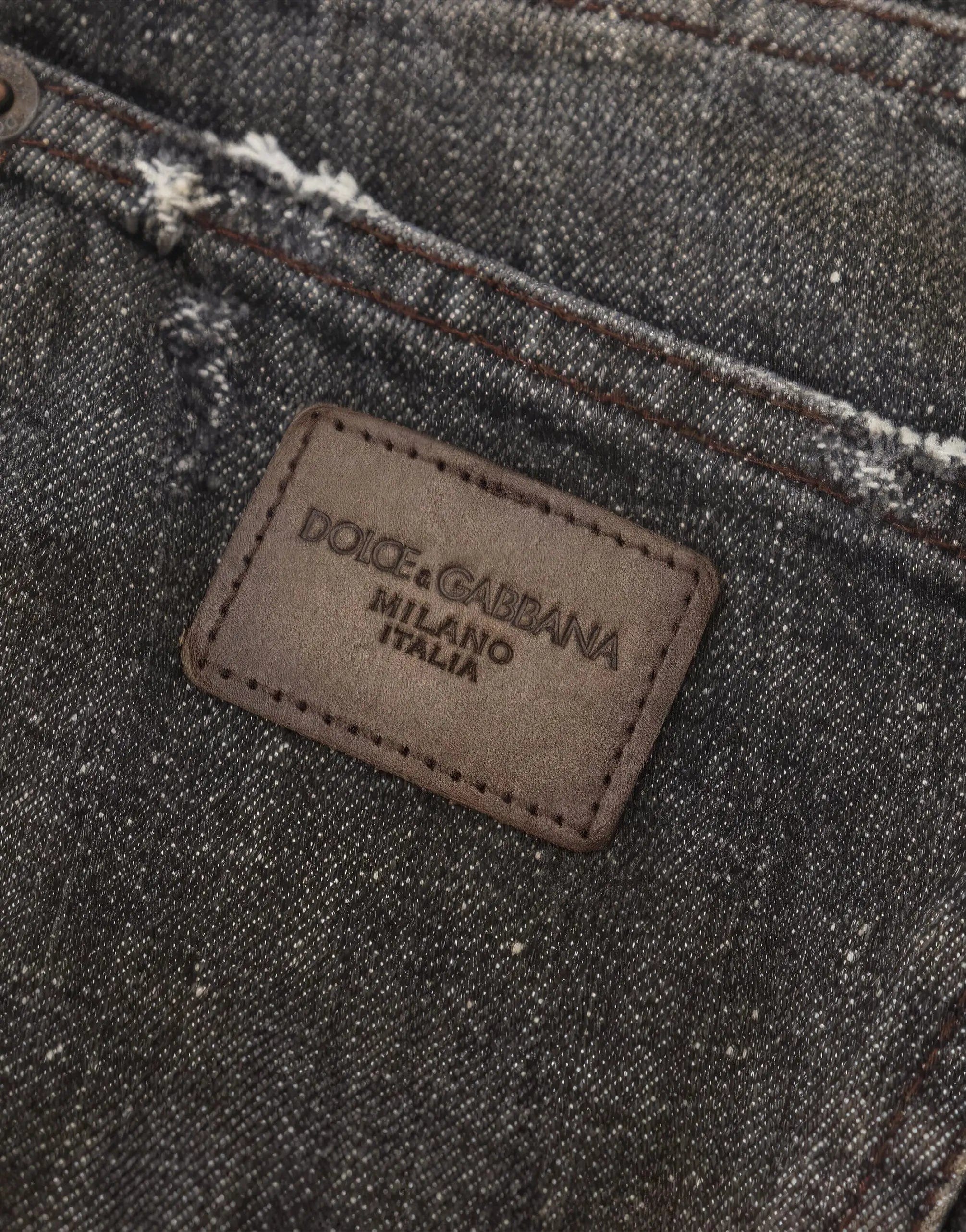 Dolce & Gabbana Distressed Cotton Jeans