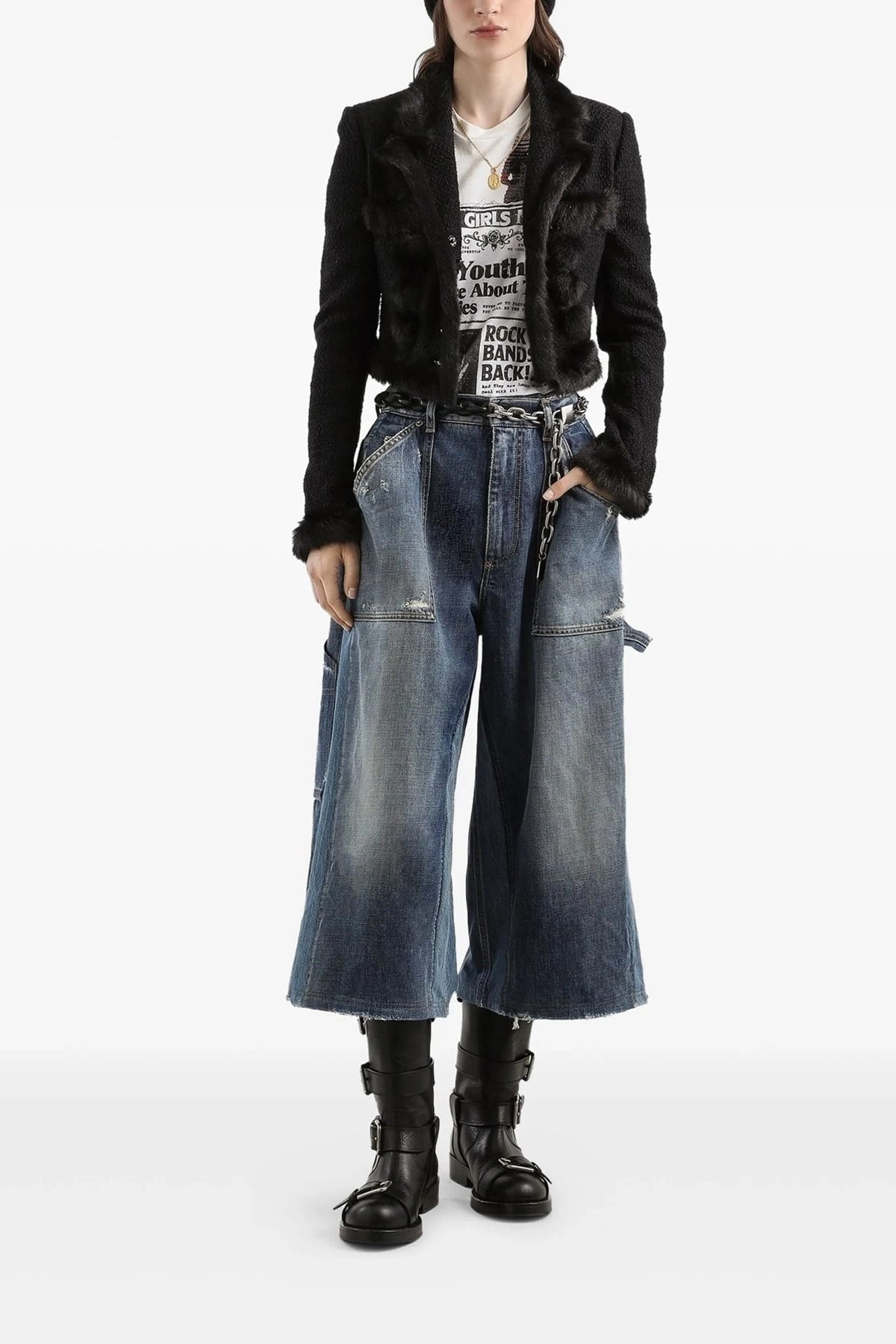 Dolce & Gabbana Dolce & Gabbana Distressed Denim Bermuda Shorts