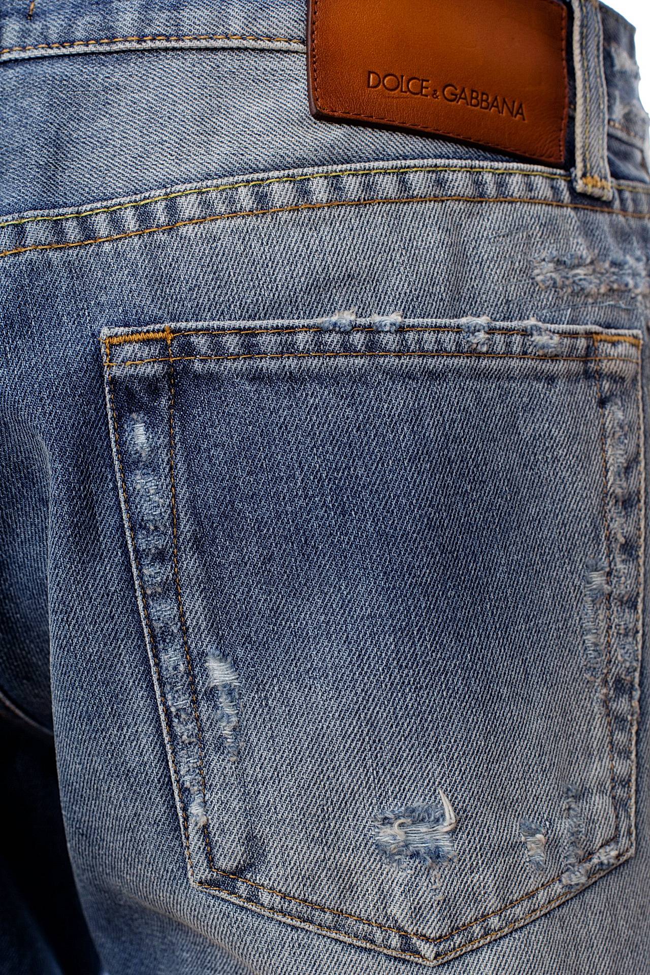 Dolce & Gabbana Distressed Denim Slim Jeans