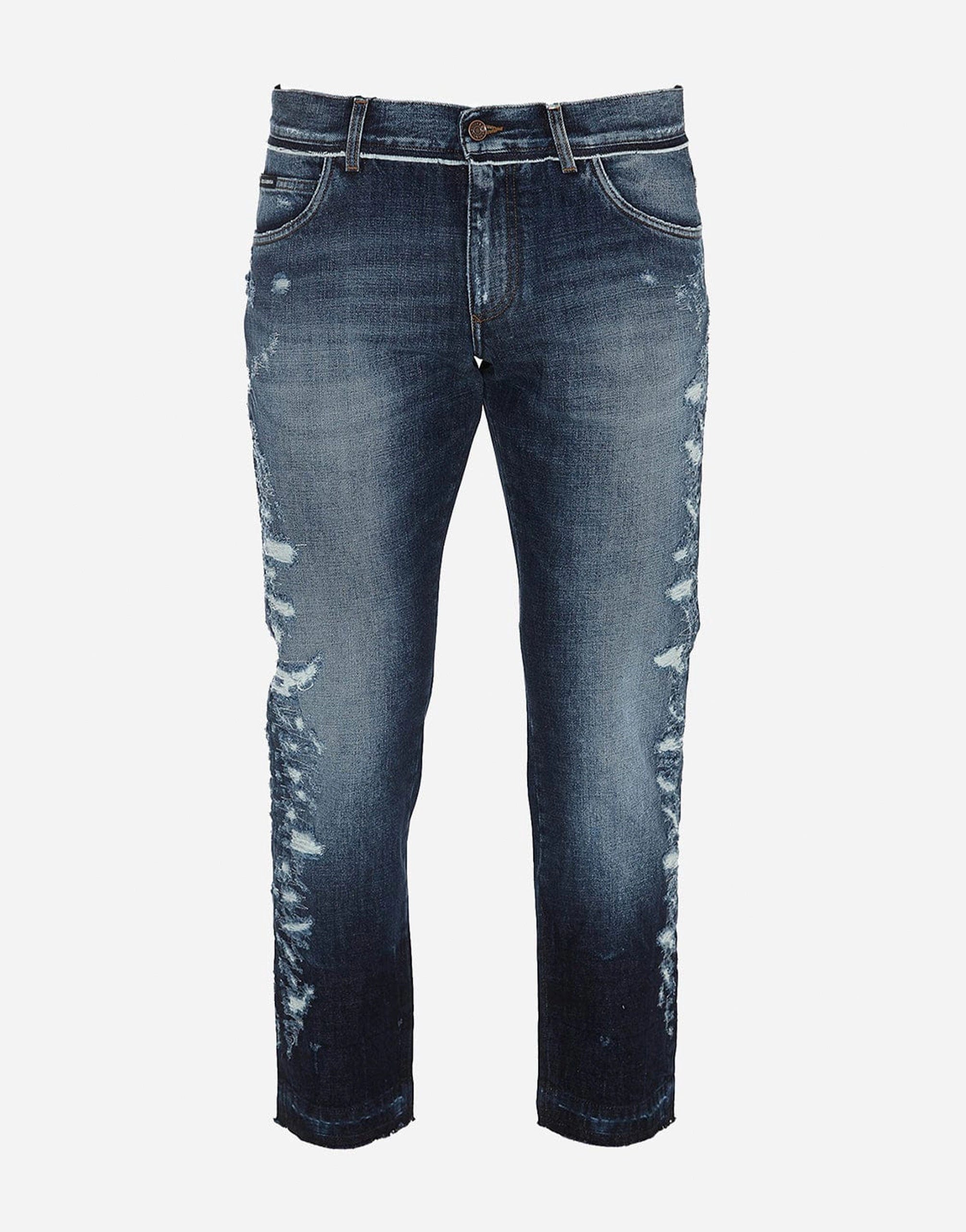Dolce & Gabbana Distressed Effect Cropped Jeans