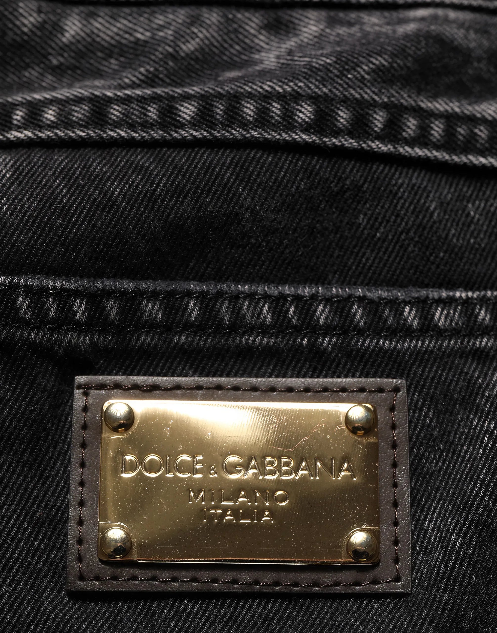 Dolce & Gabbana Dolce & Gabbana Distressed Patchwork Straight Leg Jeans
