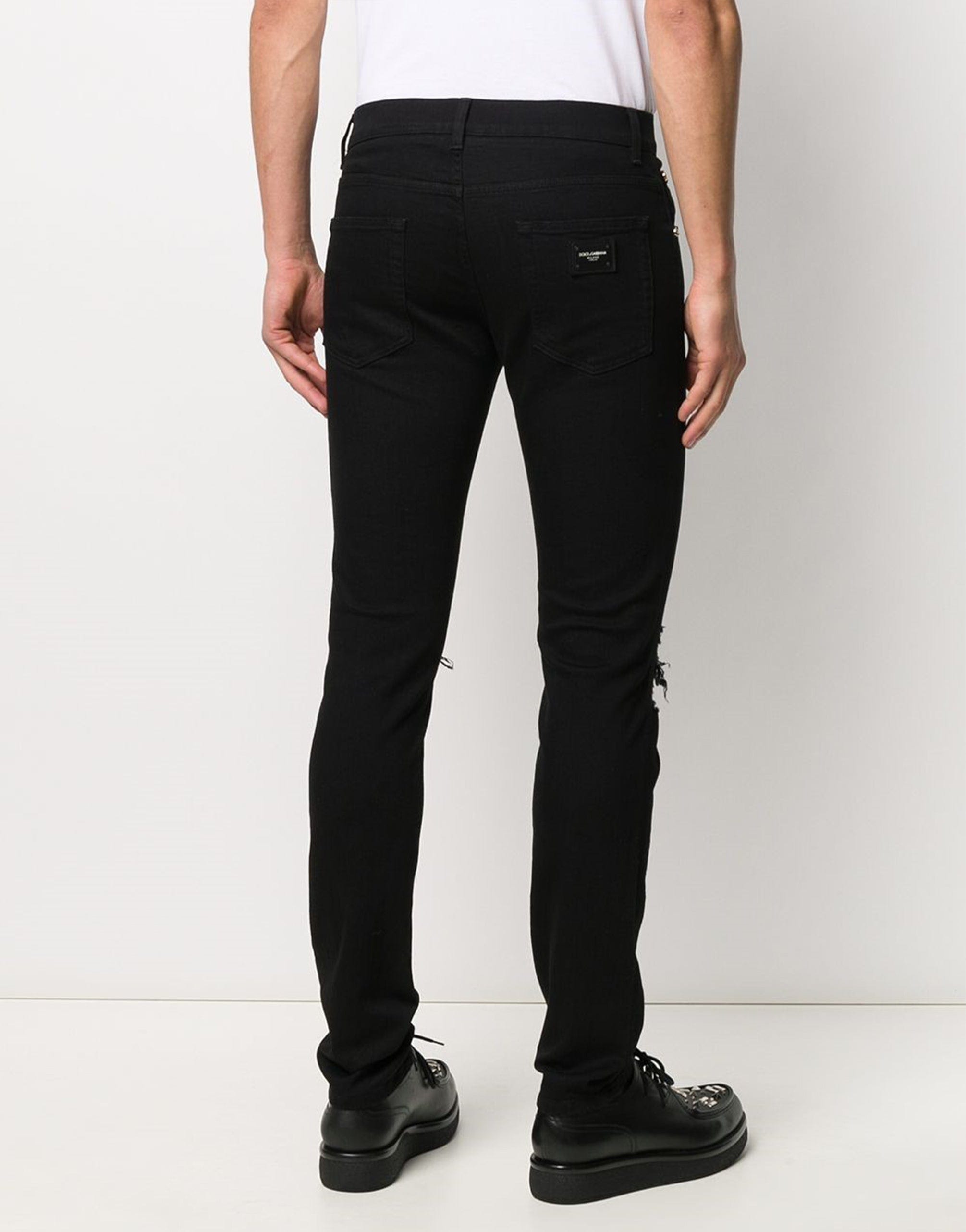 Dolce & Gabbana Distressed Skinny Fit Jeans