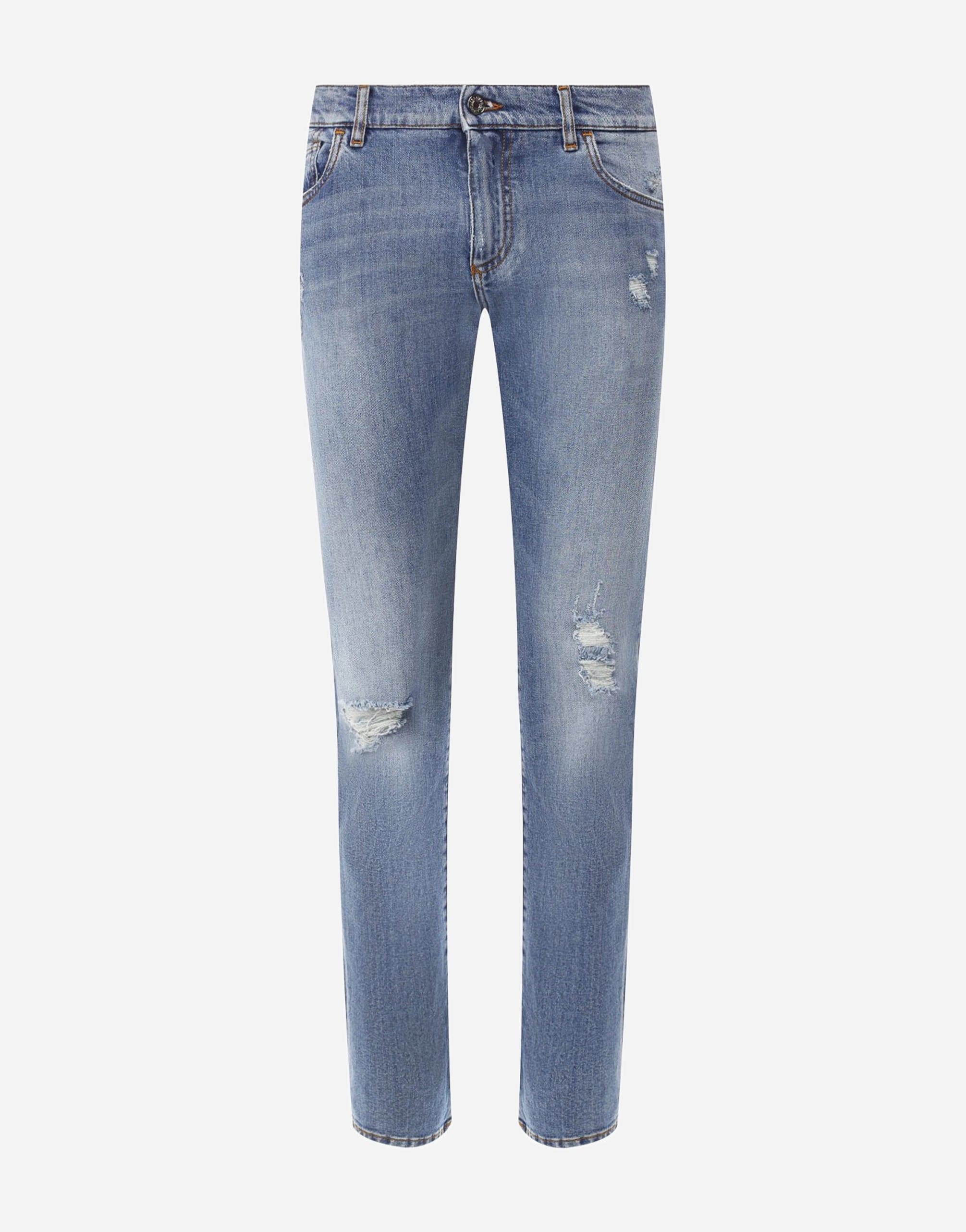 Dolce & Gabbana Distressed Slim-Fit Jeans