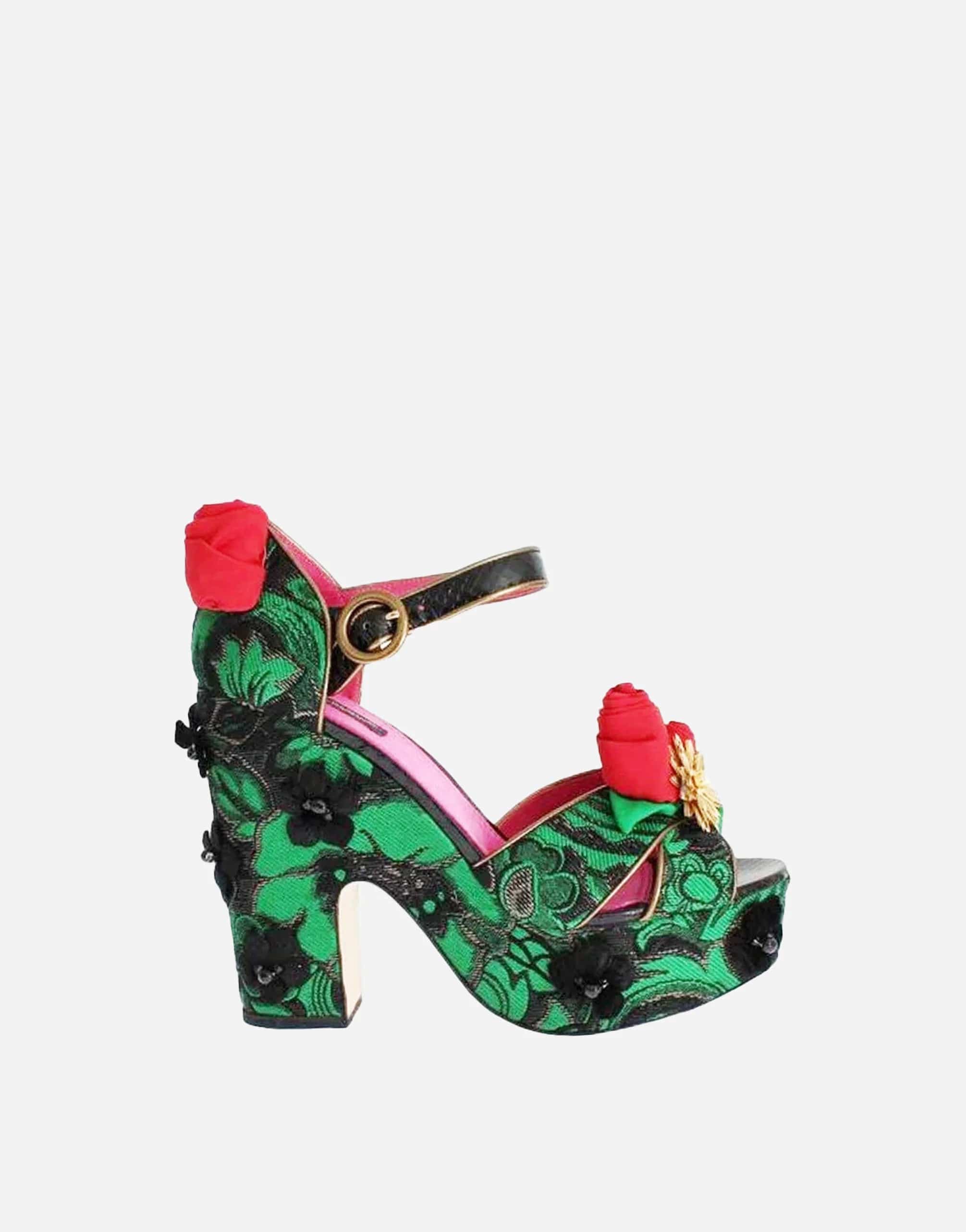 Dolce & Gabbana Floral Print Sandals