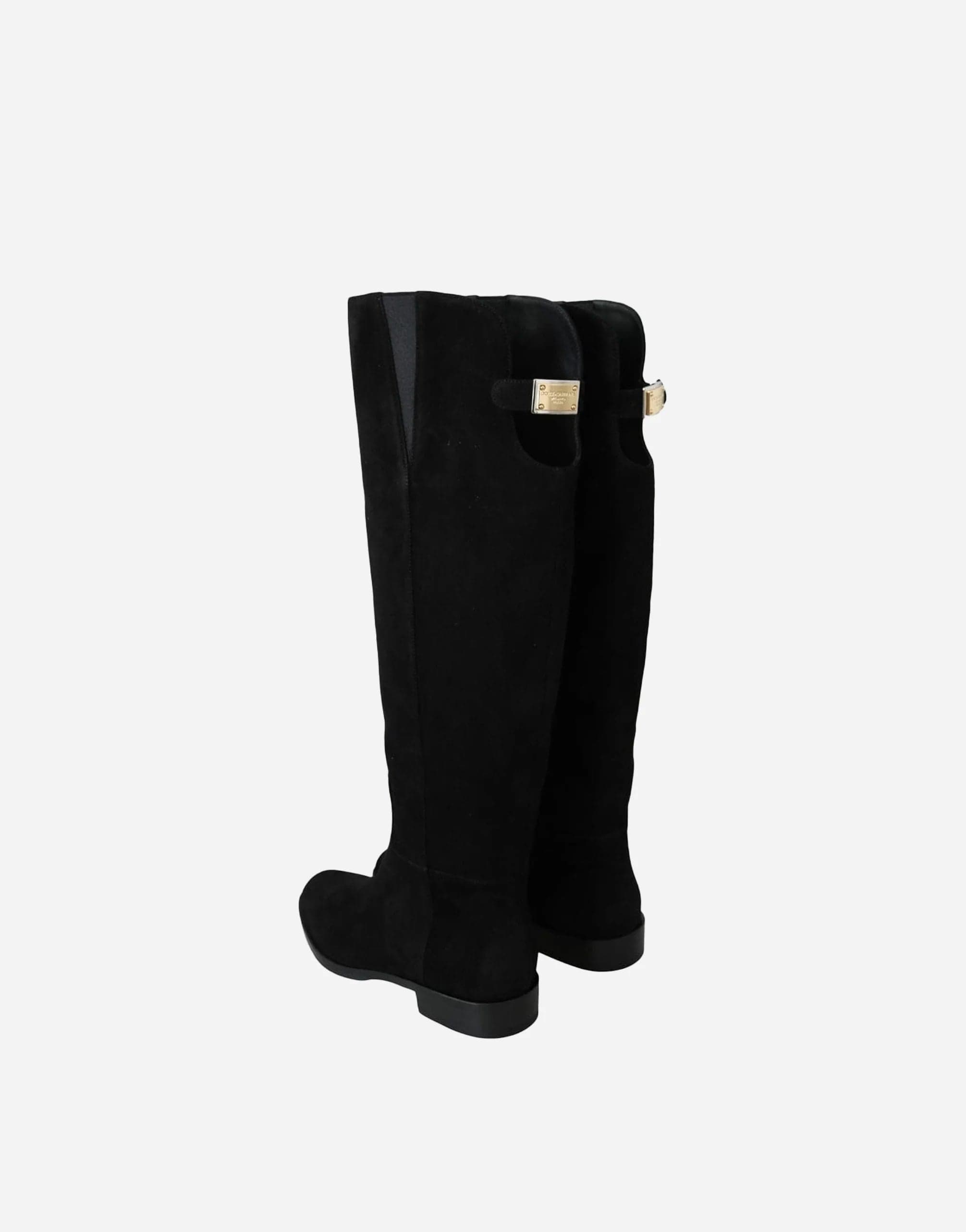 Dolce & Gabbana Suede Knee-High Boots