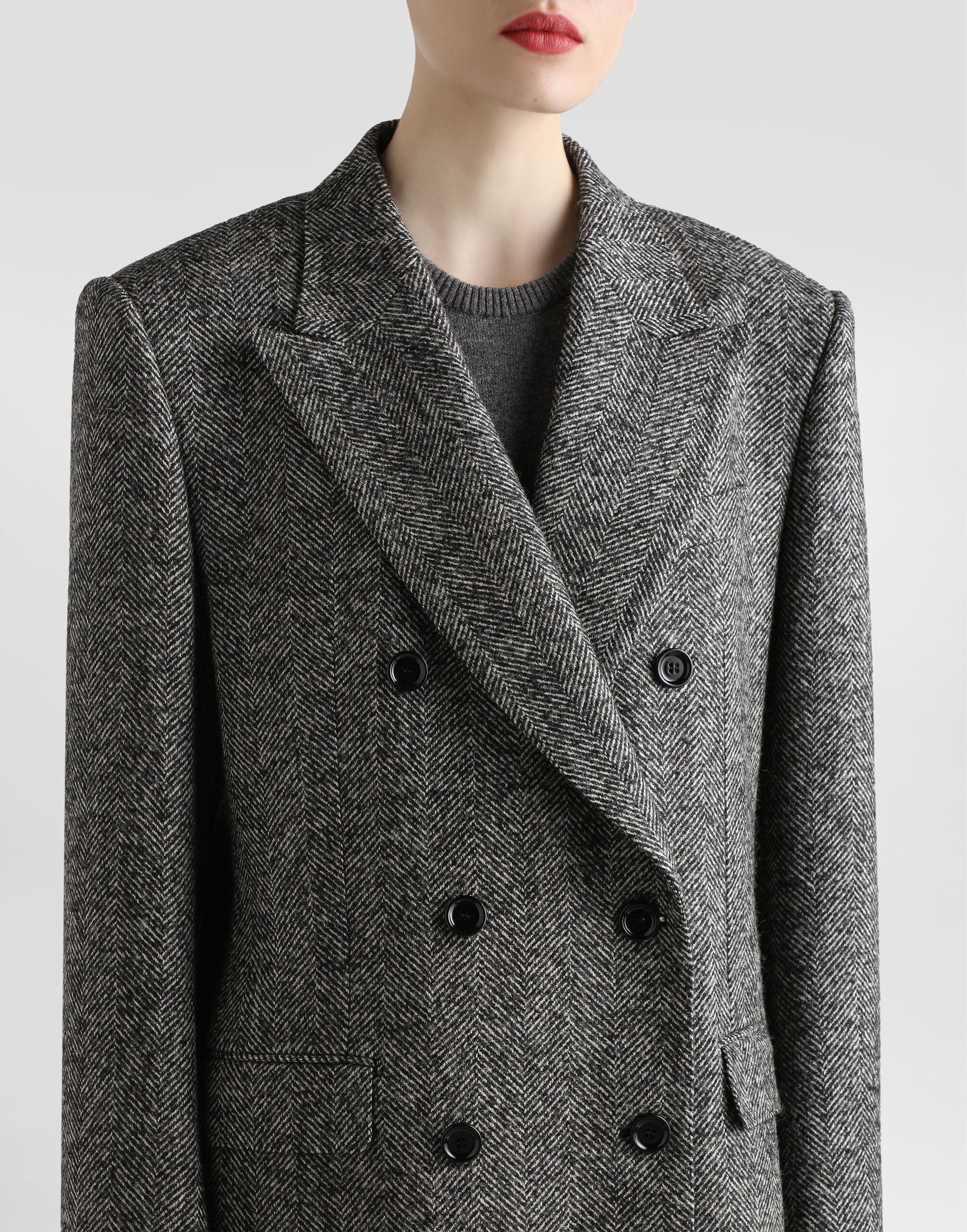 Dolce & Gabbana Double-Breasted Chevron Jacket