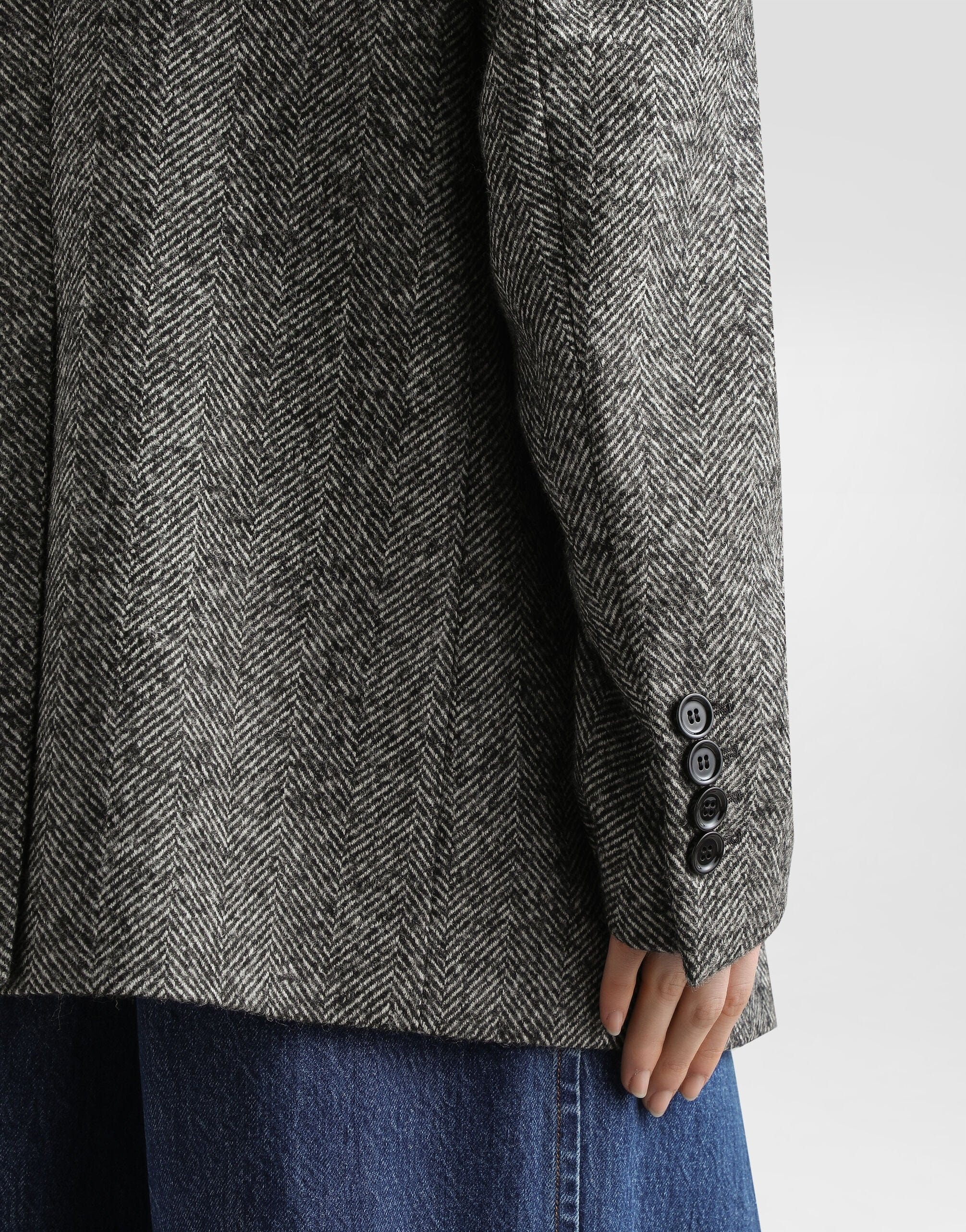 Dolce & Gabbana Double-Breasted Chevron Jacket