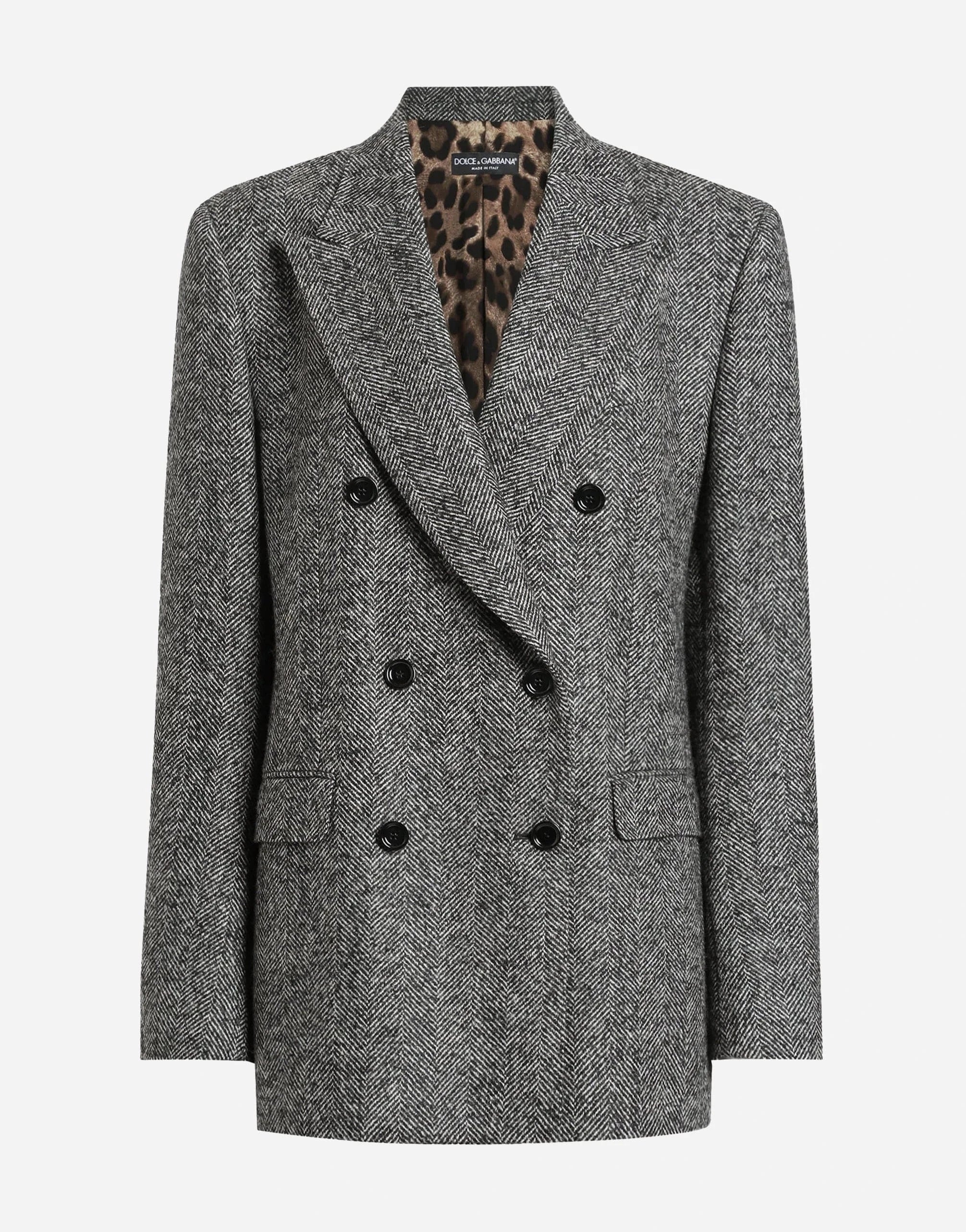 Dolce & Gabbana Double-Breasted Chevron Jacket