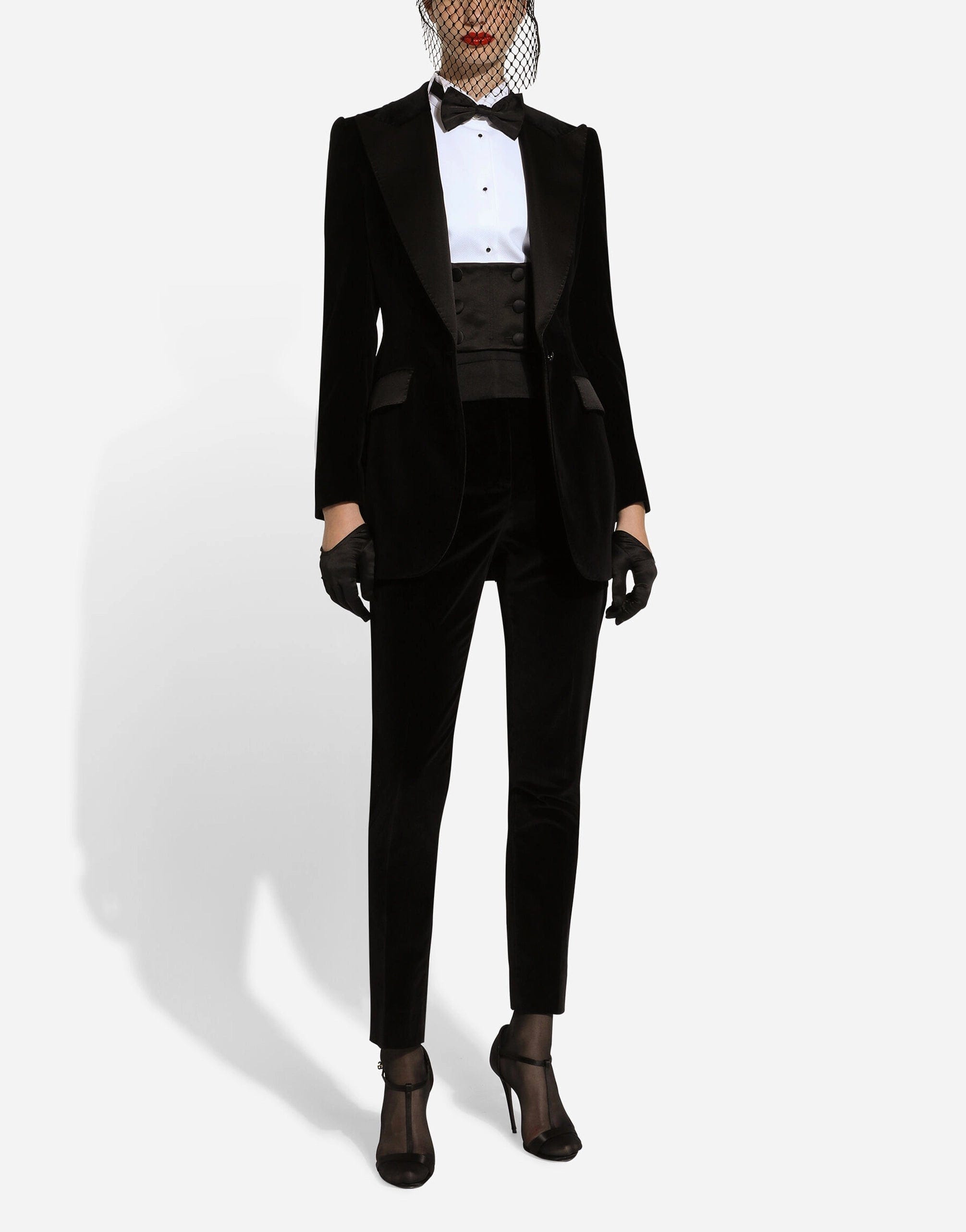 Dolce & Gabbana Double-Breasted Silk Tuxedo Jacket