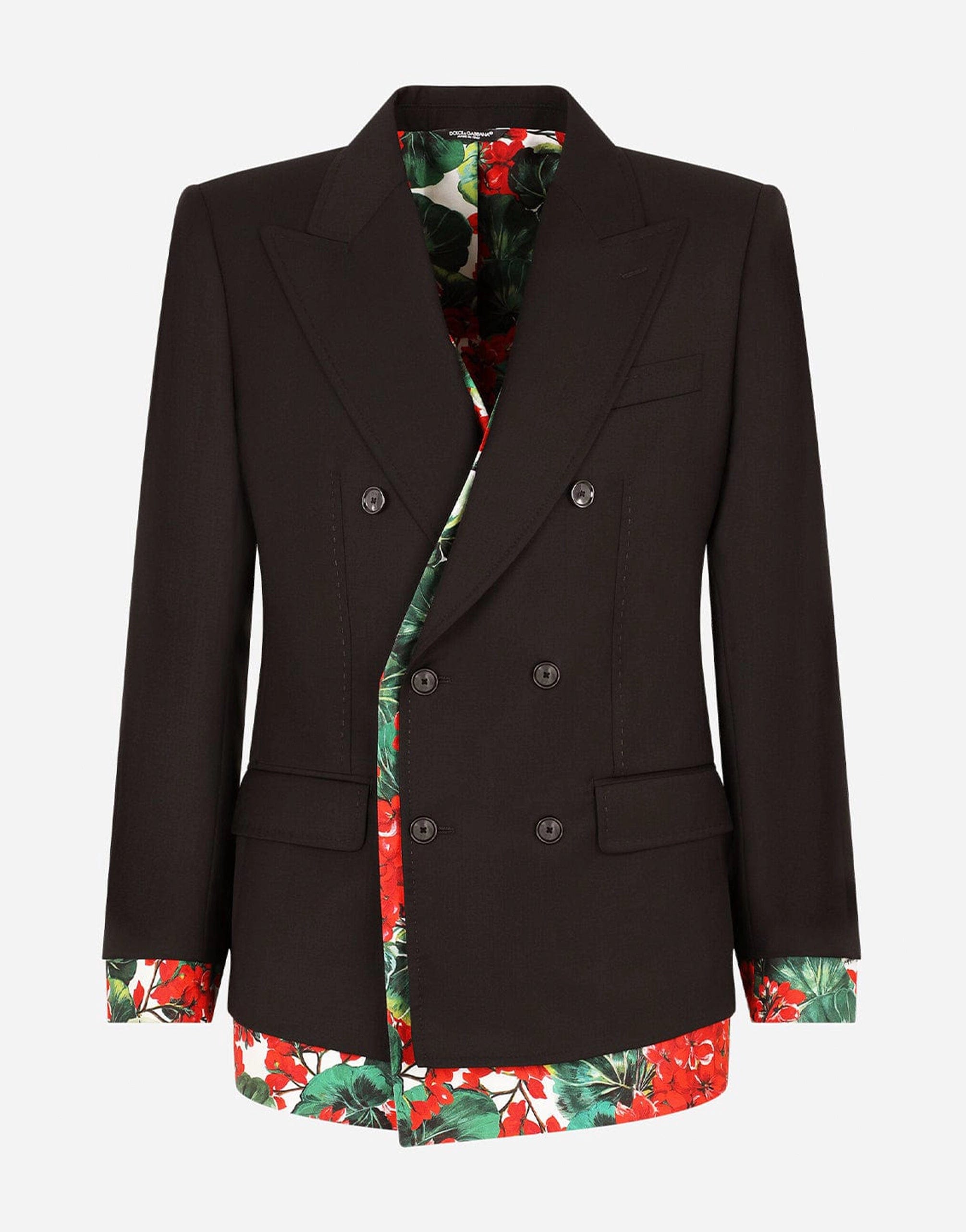 Dolce & Gabbana Double-Breasted Silk & Wool Sicilia Jacket