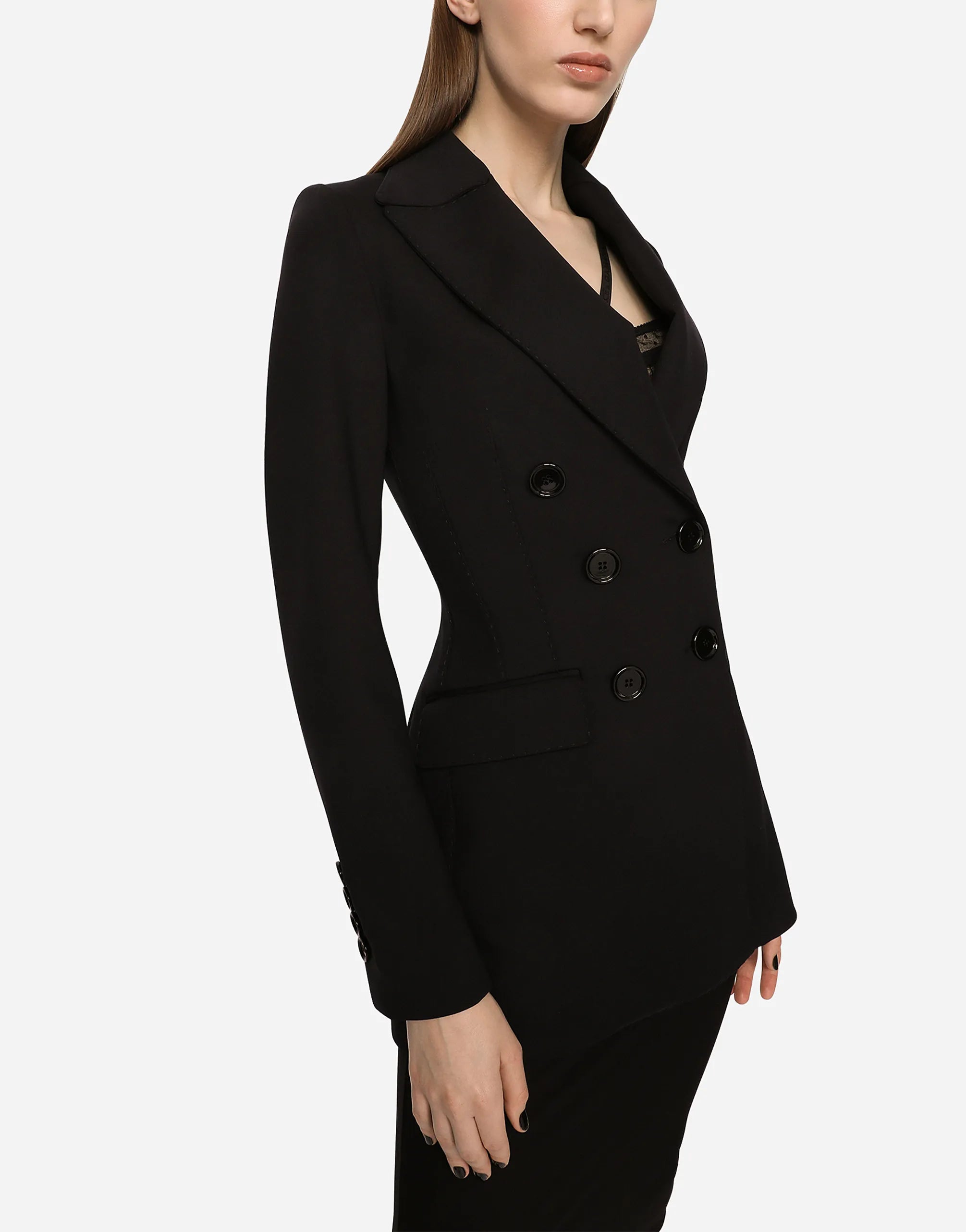 Dolce & Gabbana Dolce & Gabbana Double-Breasted Technical Blazer Jacket