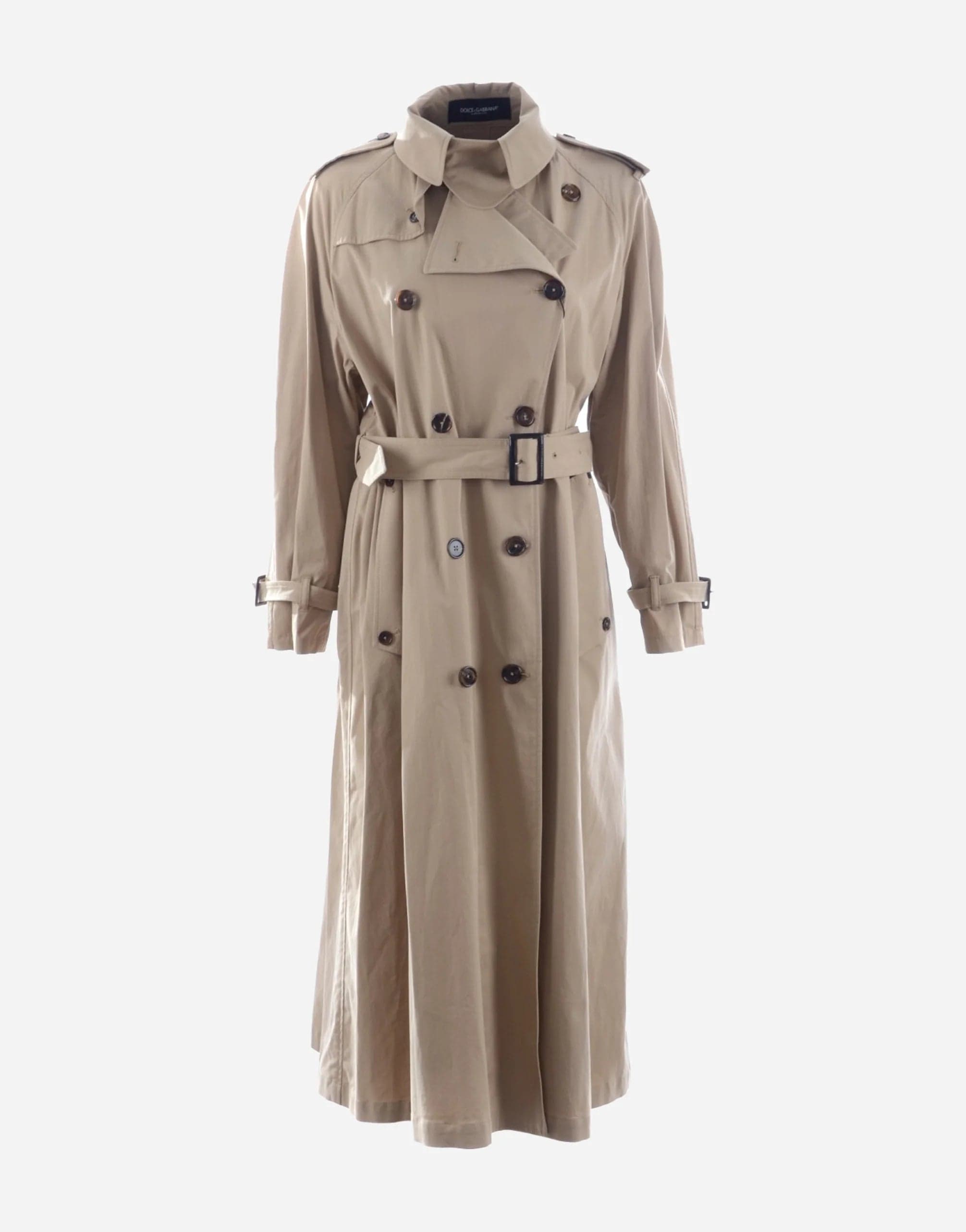 Dolce Gabbana Double Breasted Trench Coat Sendegaro