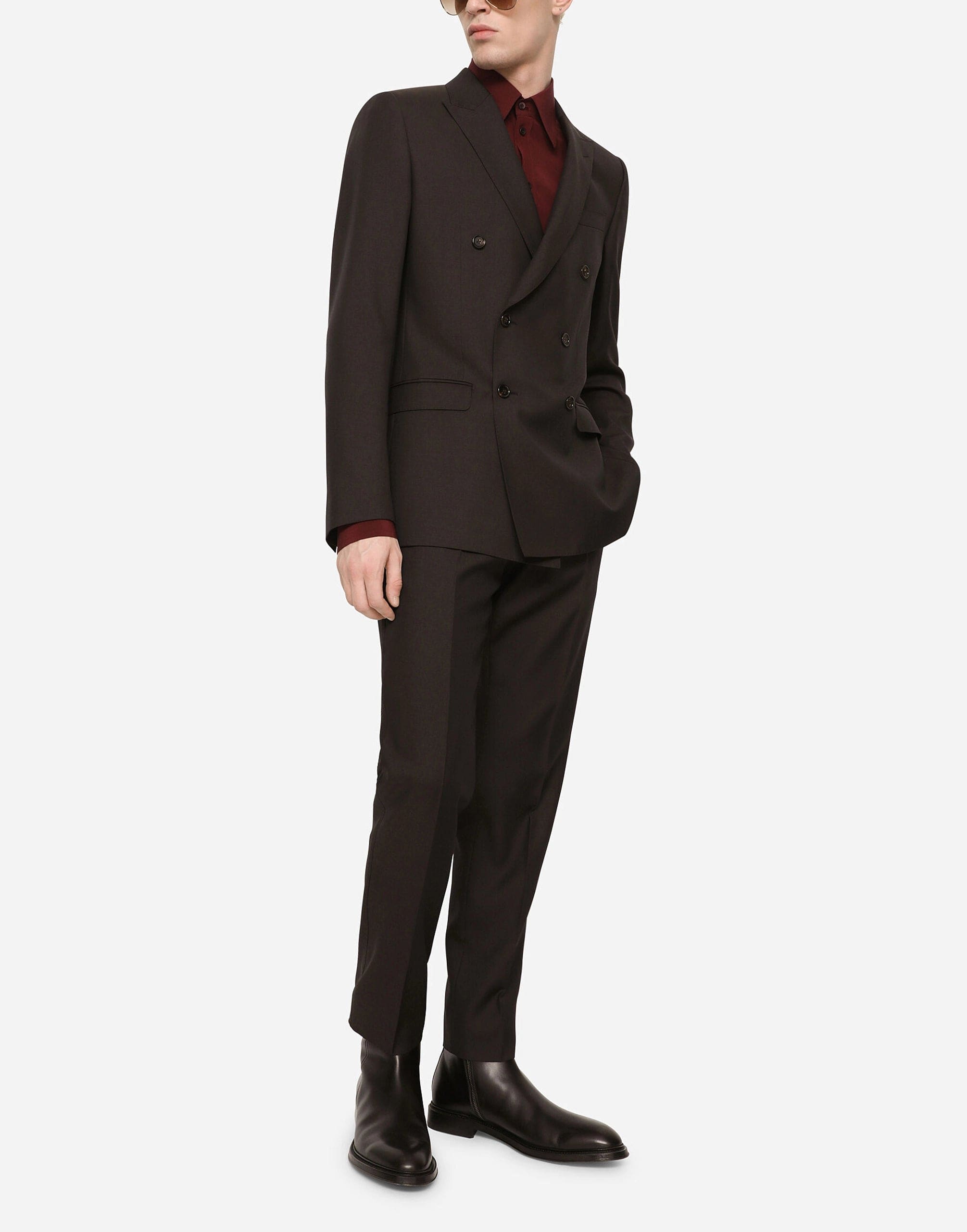 Dolce & Gabbana Double-Breasted Wool And Silk Martini-Fit Blazer