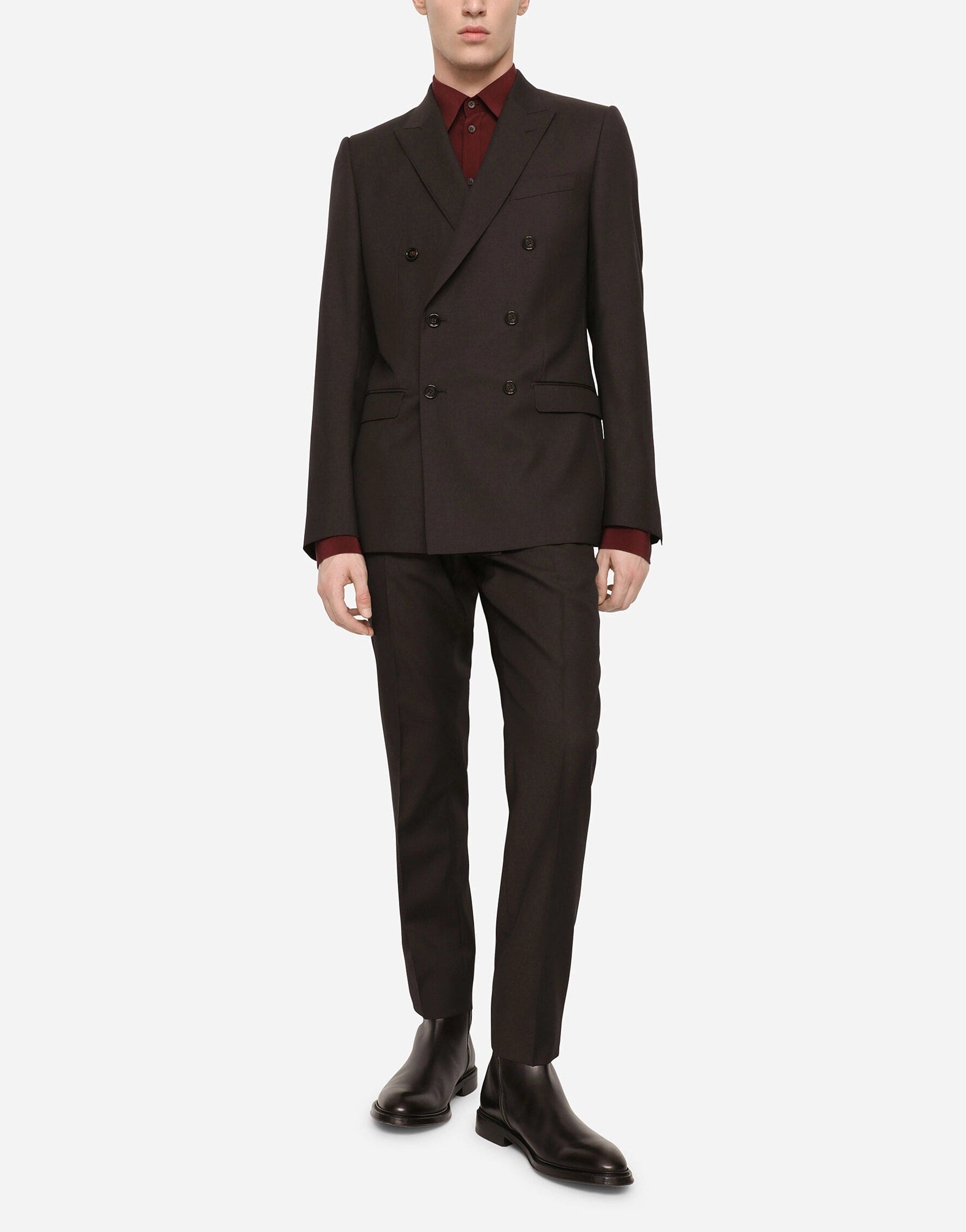 Dolce & Gabbana Double-Breasted Wool And Silk Martini-Fit Blazer