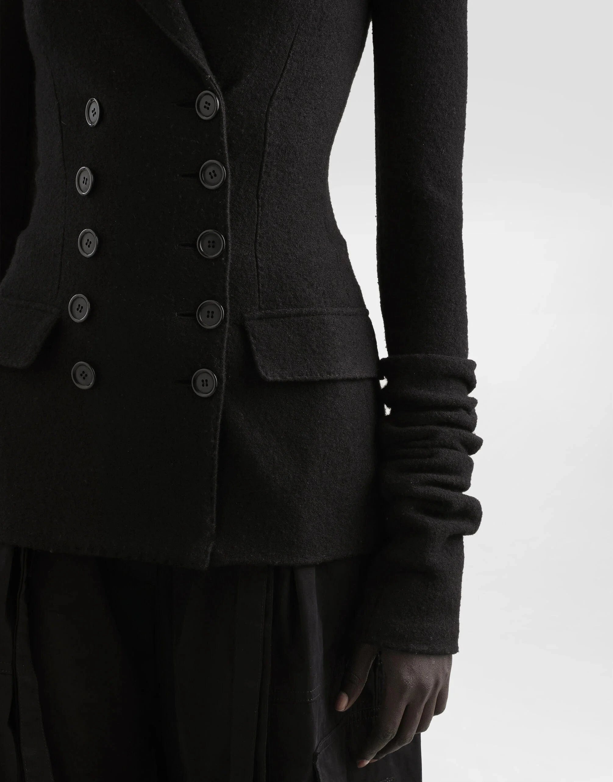 Dolce & Gabbana Double-Breasted Wool Cloth Jacket