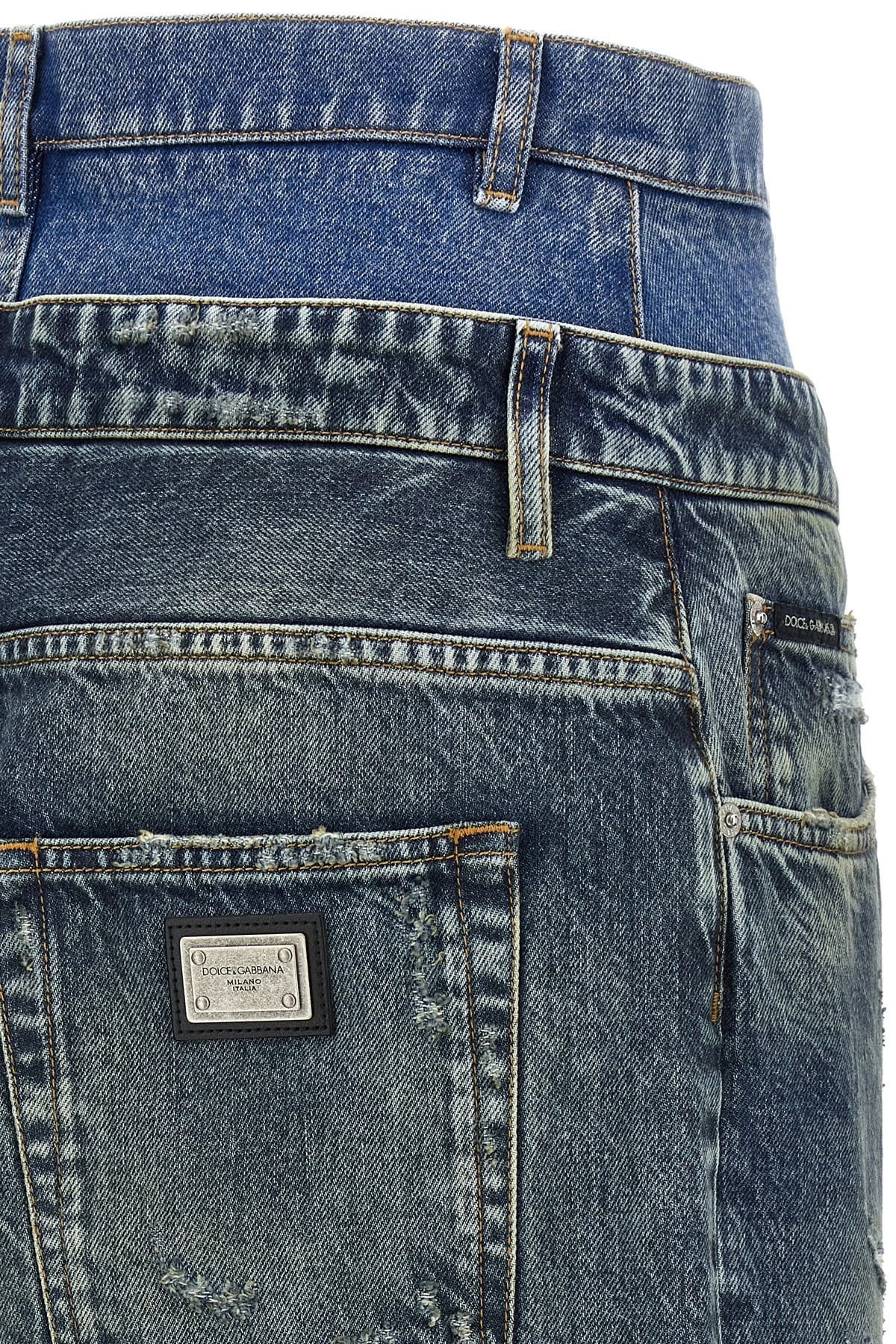 Dolce & Gabbana Dolce & Gabbana Double Layer Stonewashed Jeans