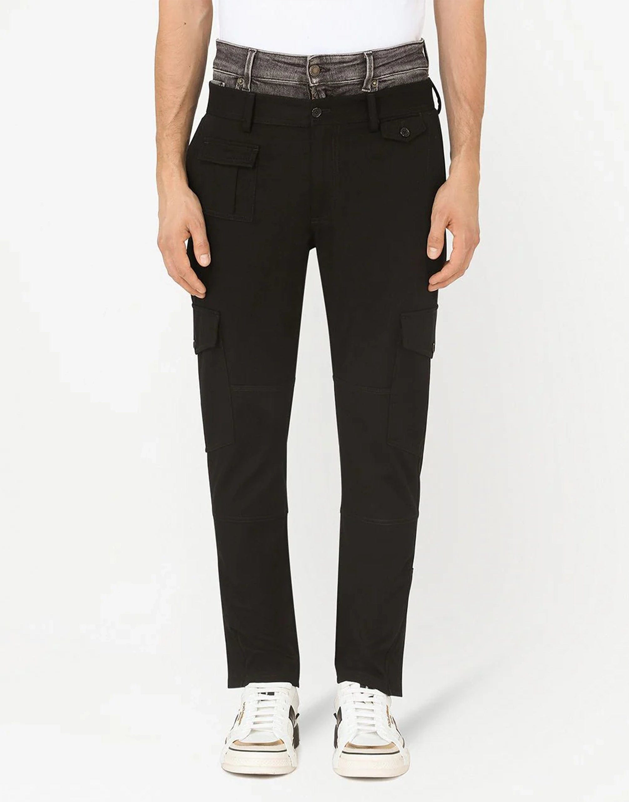 Dolce & Gabbana Double-Waist Straight-Leg Pants | Sendegaro KW Dolce & Gabbana Double-Waist Straight-Leg Pants | Sendegaro KW