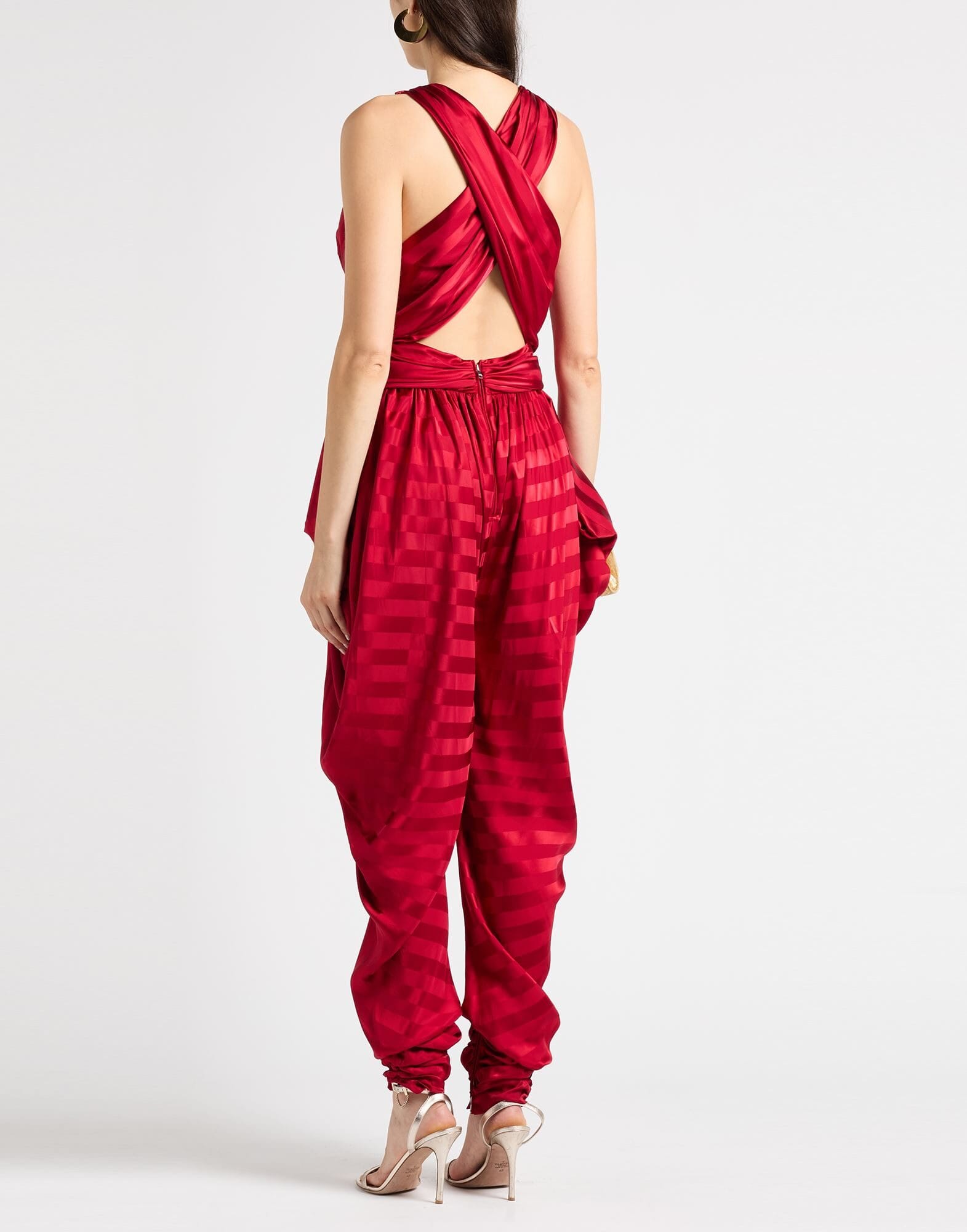 Dolce & Gabbana Draped Jumpsuit with Cross Back