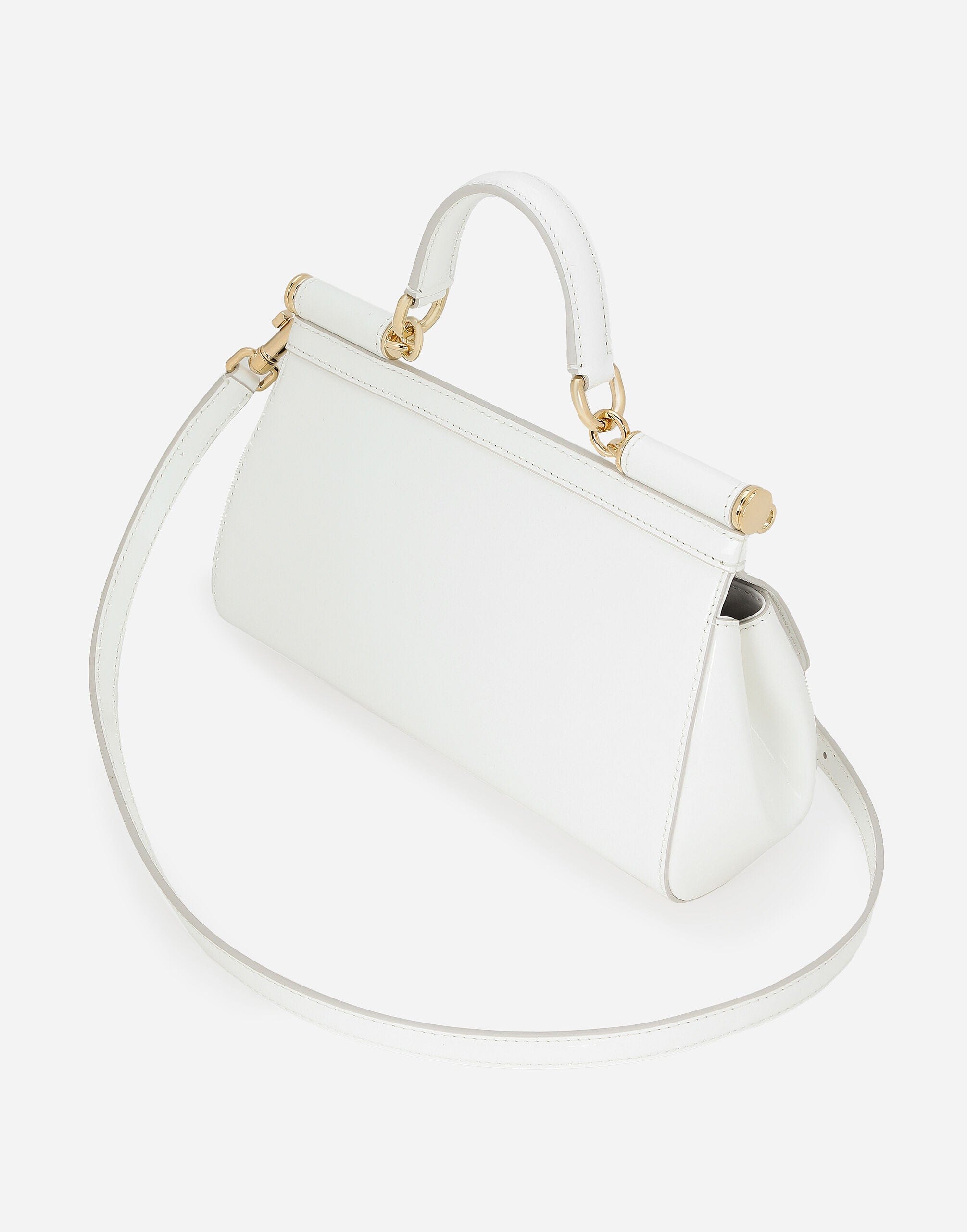 Dolce & Gabbana Elongated Sicily Handbag In White