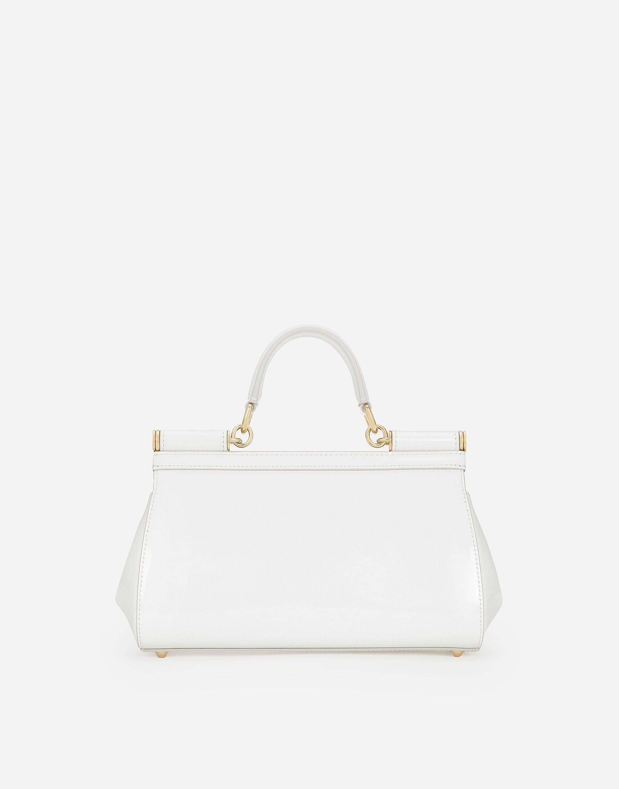 Dolce & Gabbana Elongated Sicily Handbag In White