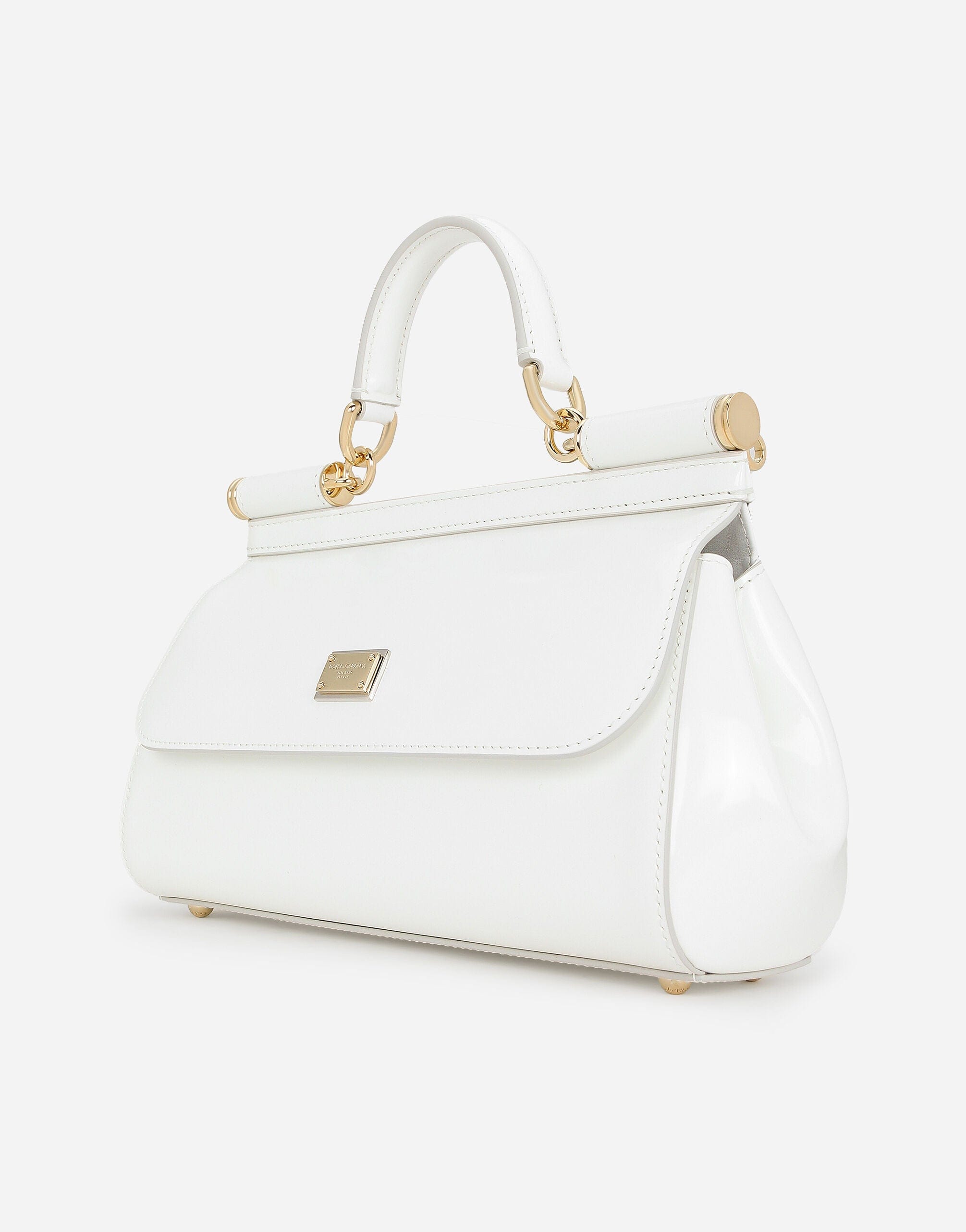 Dolce & Gabbana Elongated Sicily Handbag In White