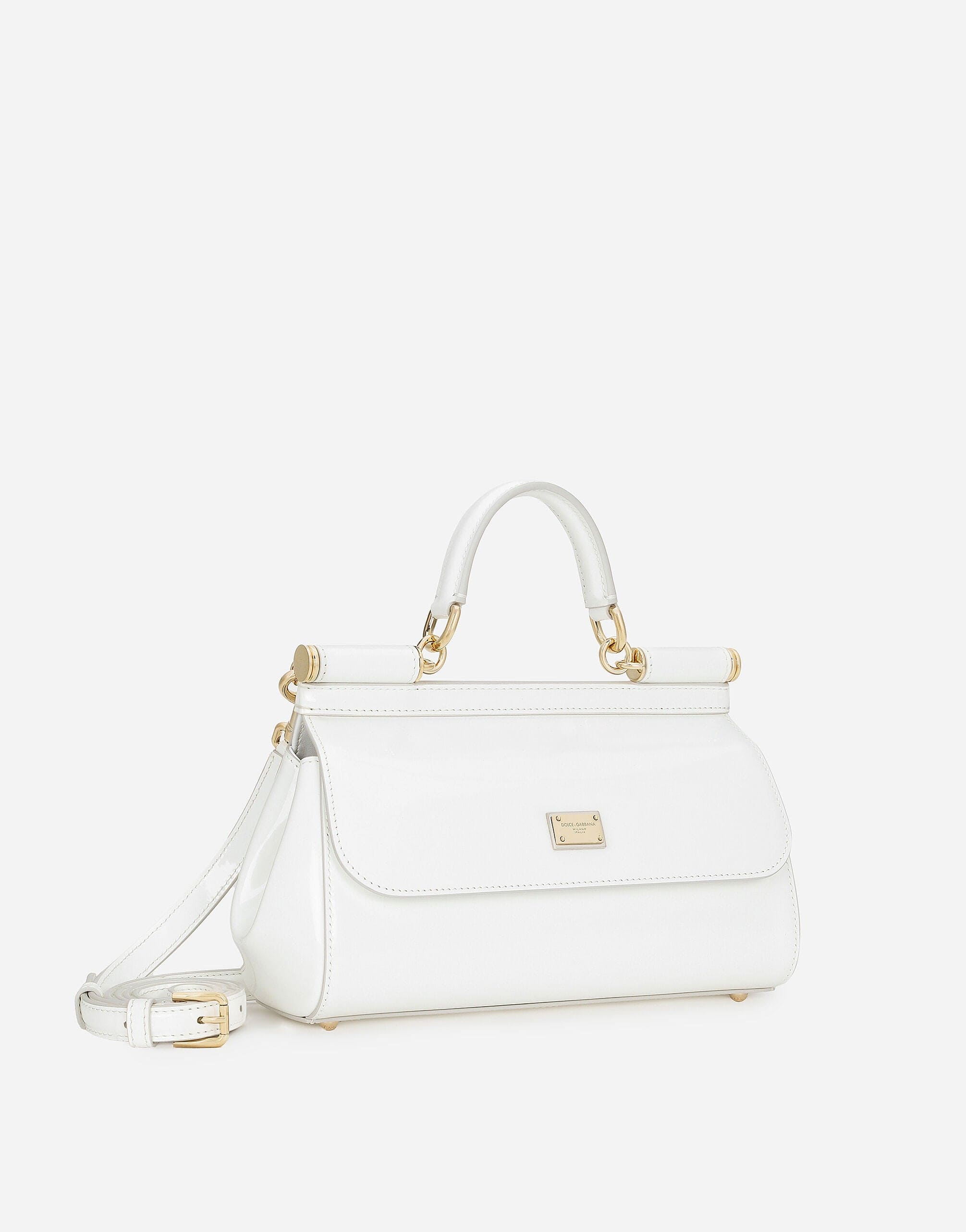 Dolce & Gabbana Elongated Sicily Handbag In White