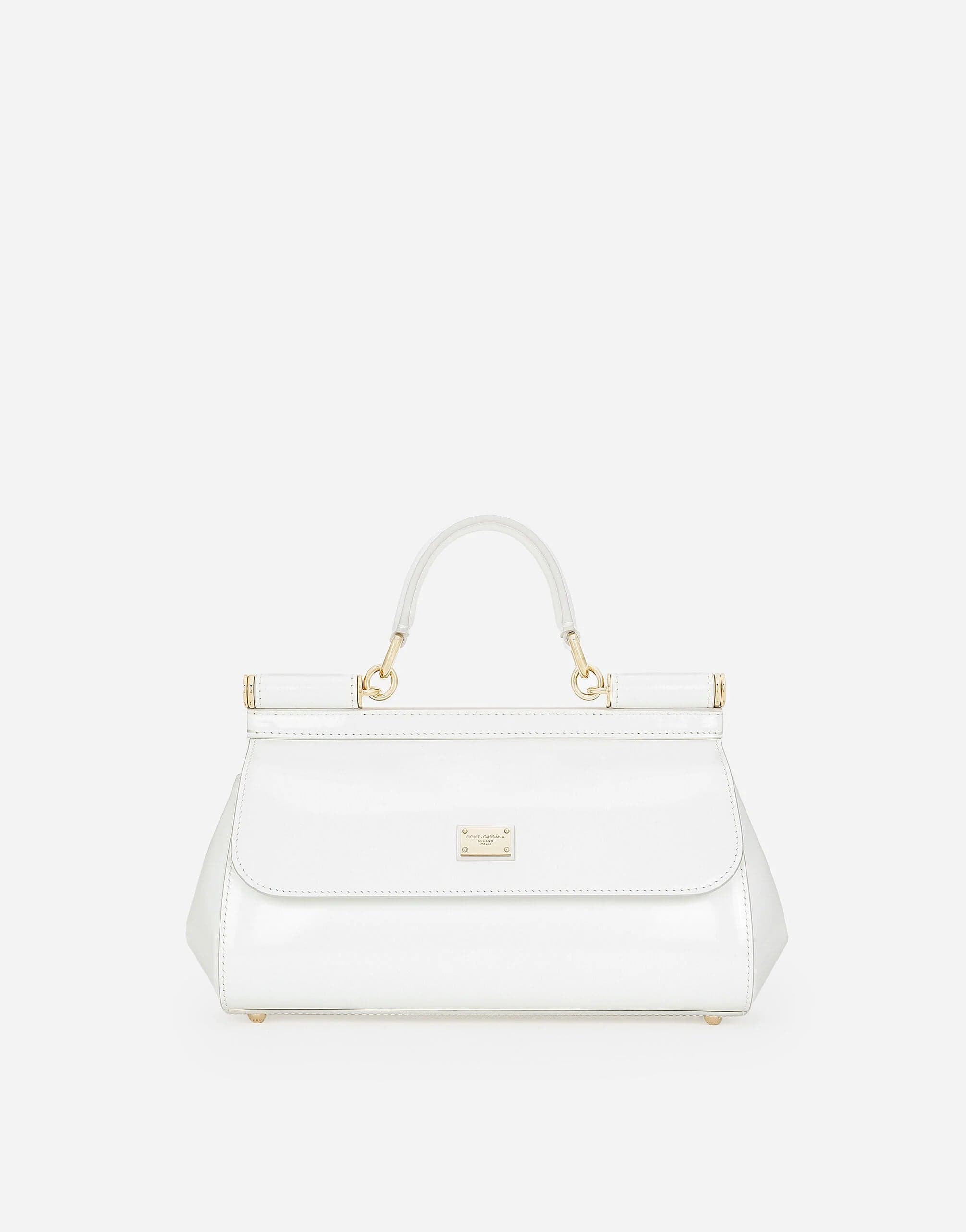 Dolce & Gabbana Elongated Sicily Handbag In White