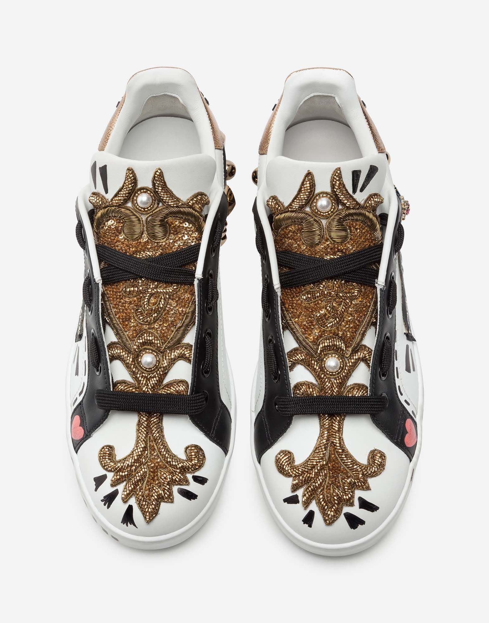 Dolce & Gabbana Dolce & Gabbana Embellished Baroque Portofino Sneakers