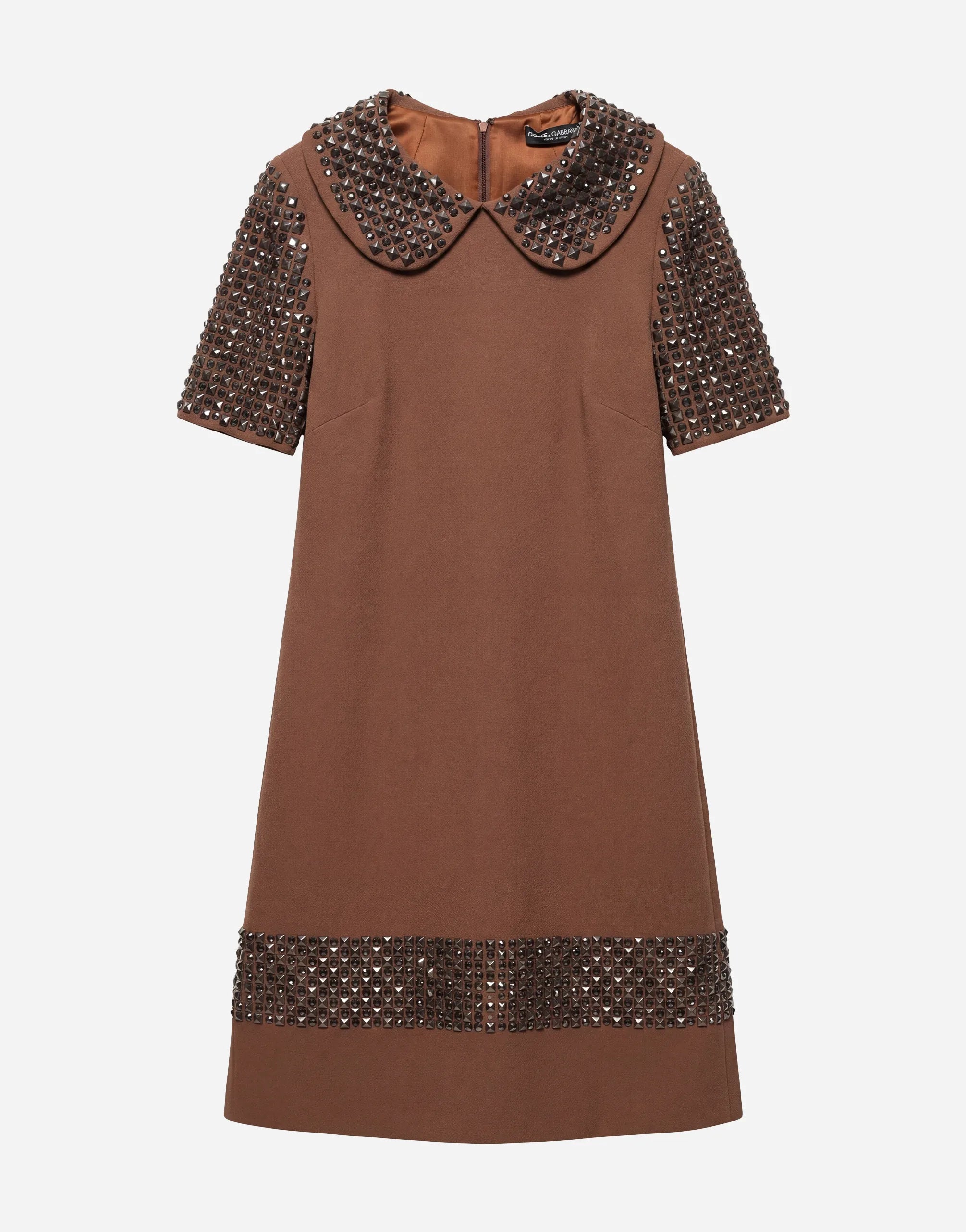 Dolce & Gabbana Dolce & Gabbana Embellished Collar Shift Dress