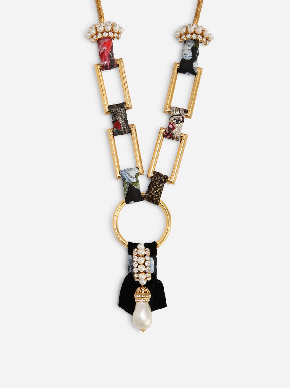 Dolce & Gabbana Embellished Cord Necklace
