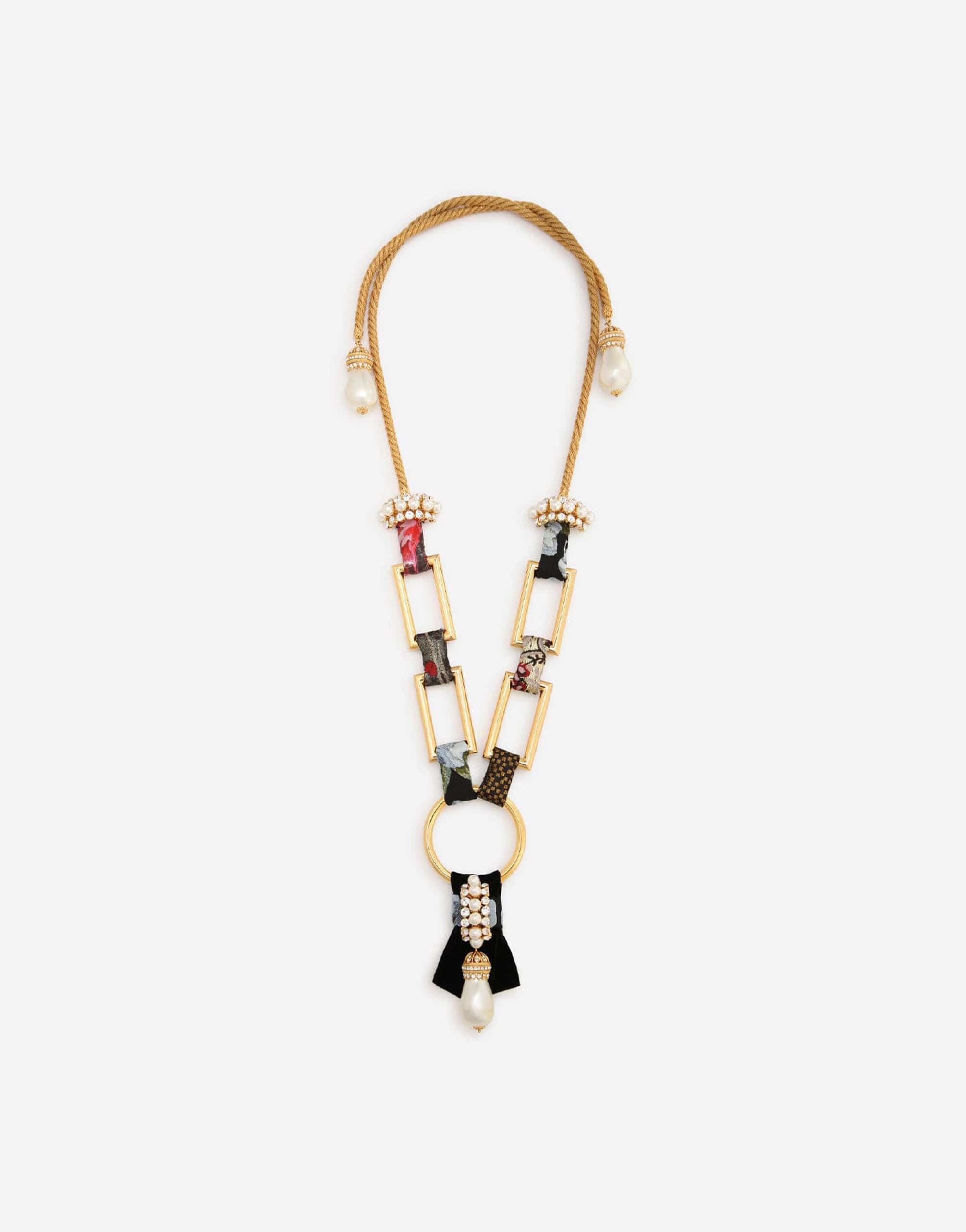 Dolce & Gabbana Embellished Cord Necklace