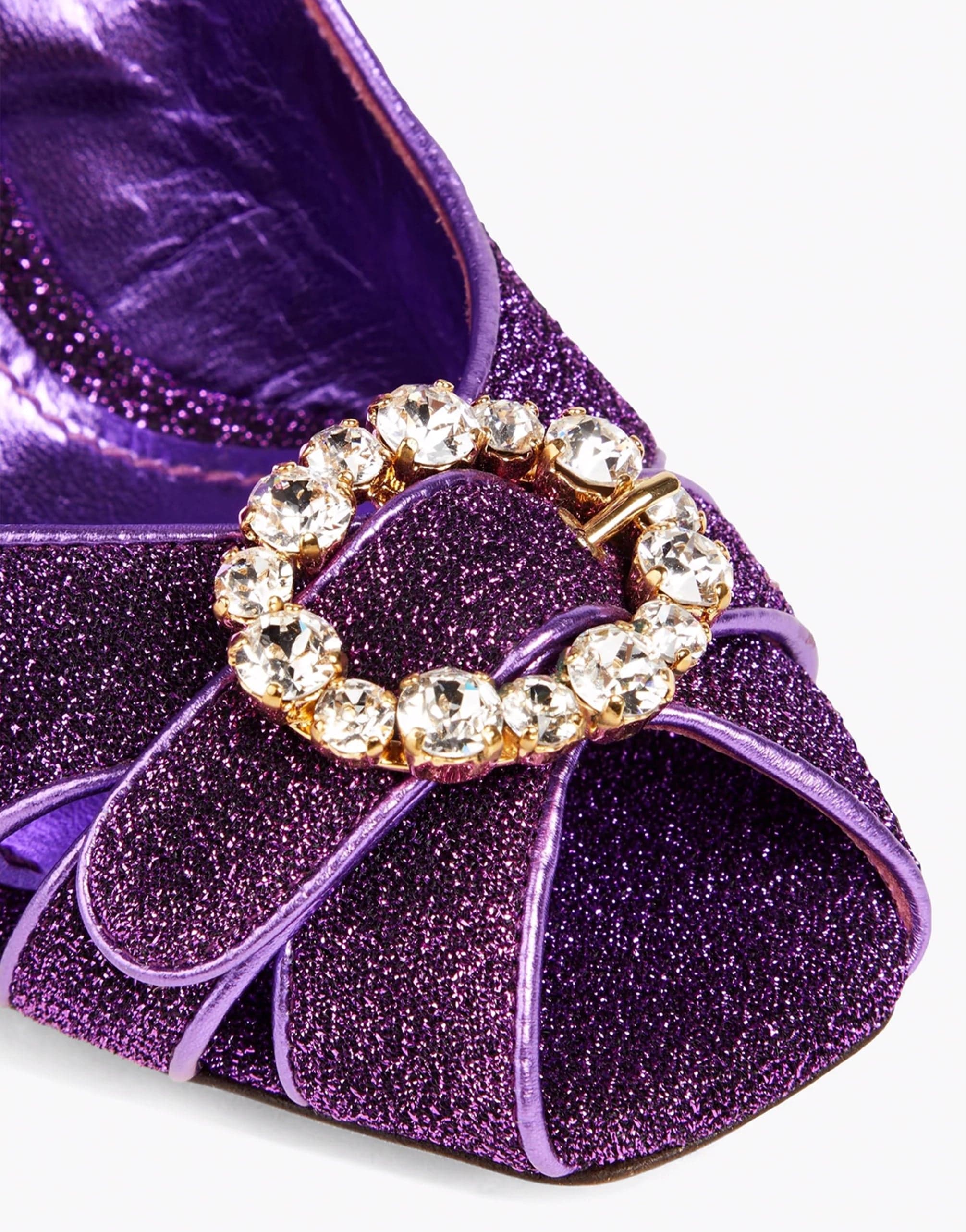 Dolce & Gabbana Embellished Lamé Sandals