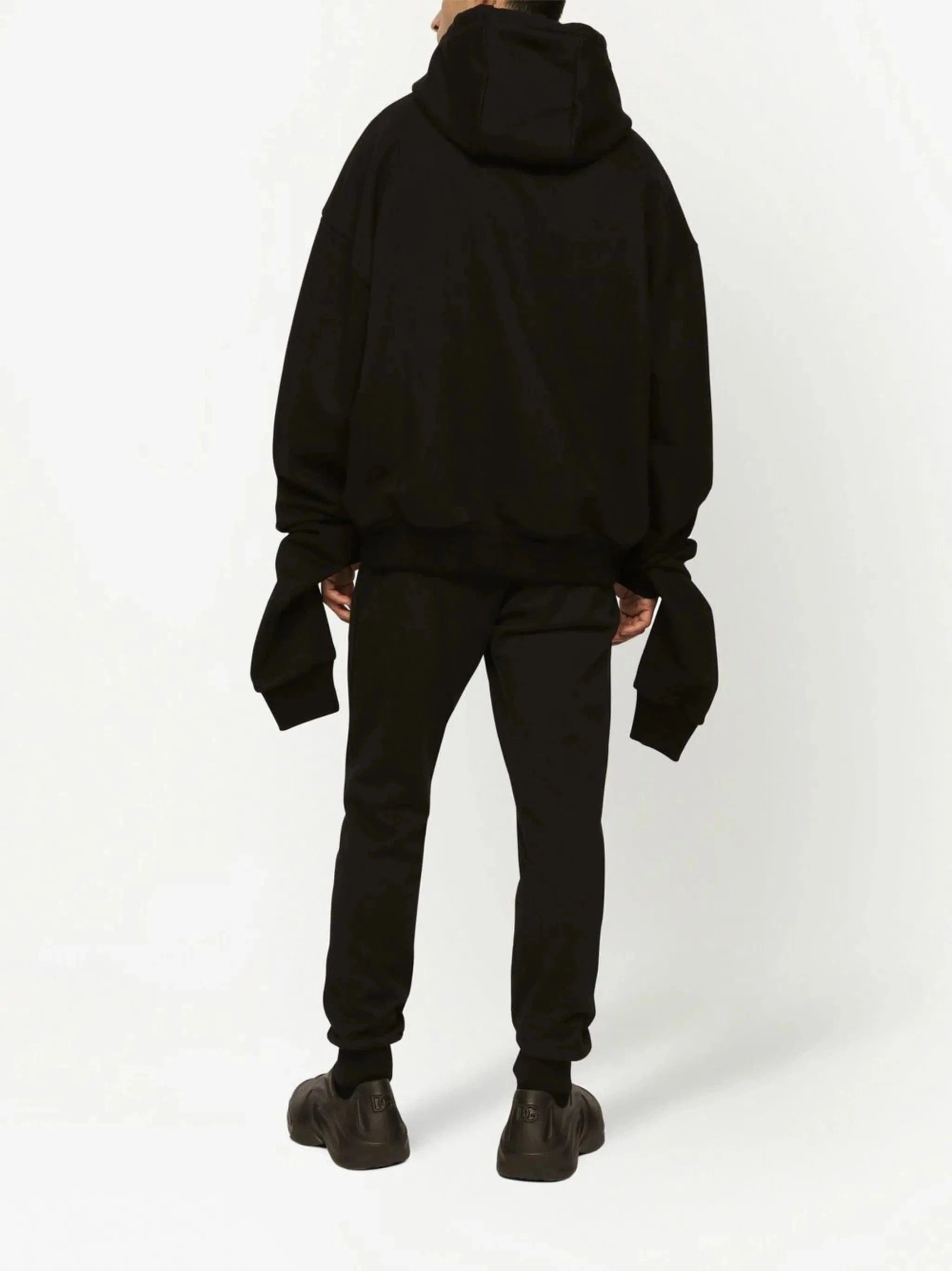 Dolce & Gabbana Embossed DG Logo Jersey Hoodie