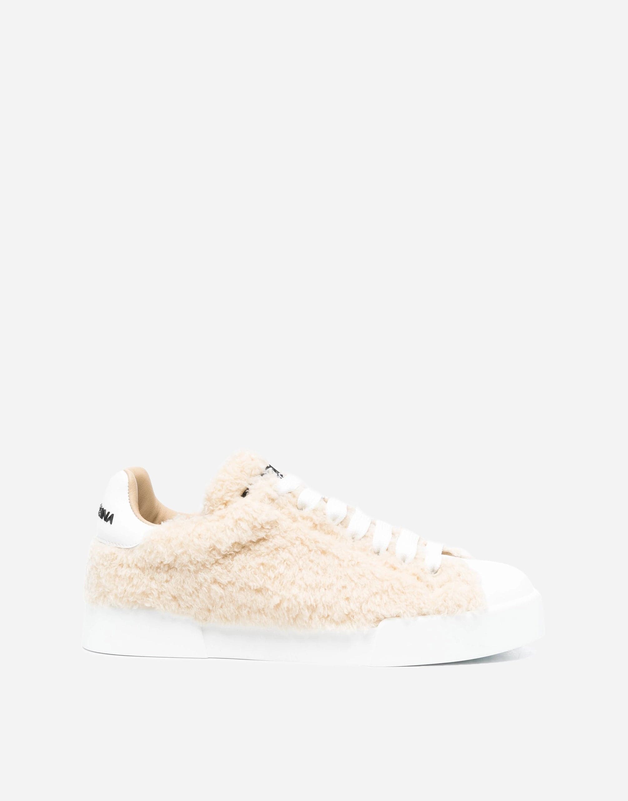 Dolce & Gabbana Embossed-Logo Leather Sneakers