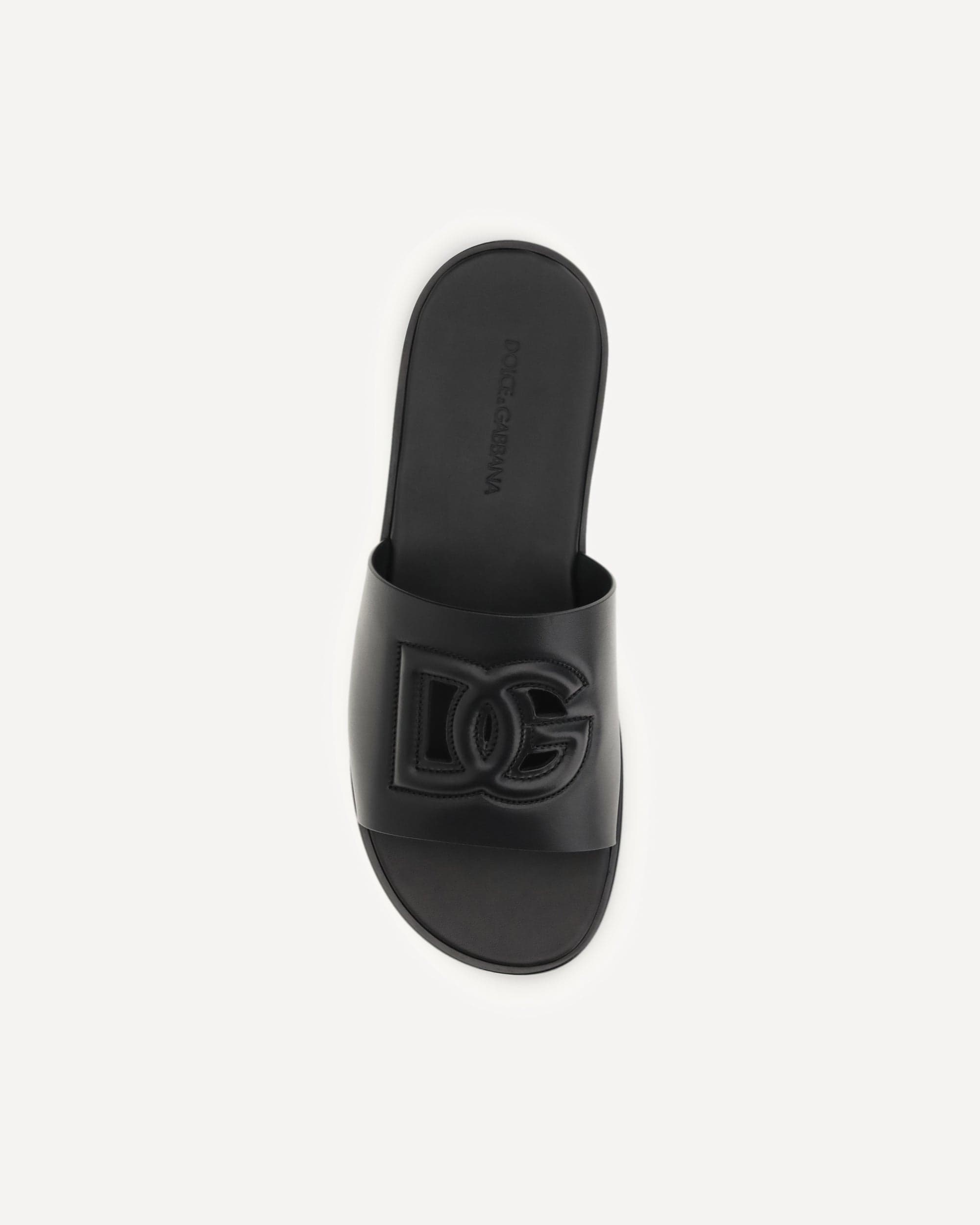 Dolce & Gabbana Embossed Logo Sandals