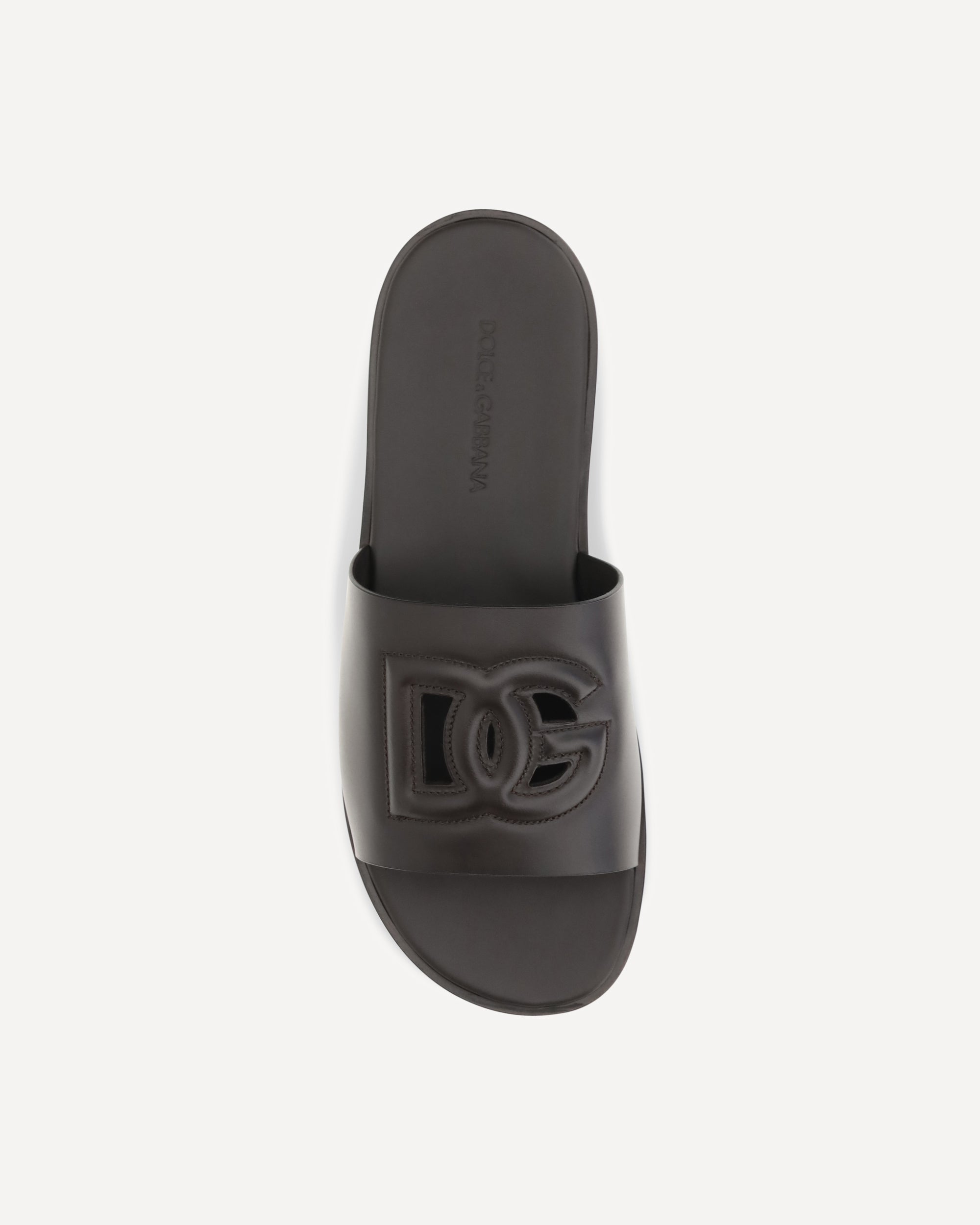 Dolce & Gabbana Embossed Logo Sandals