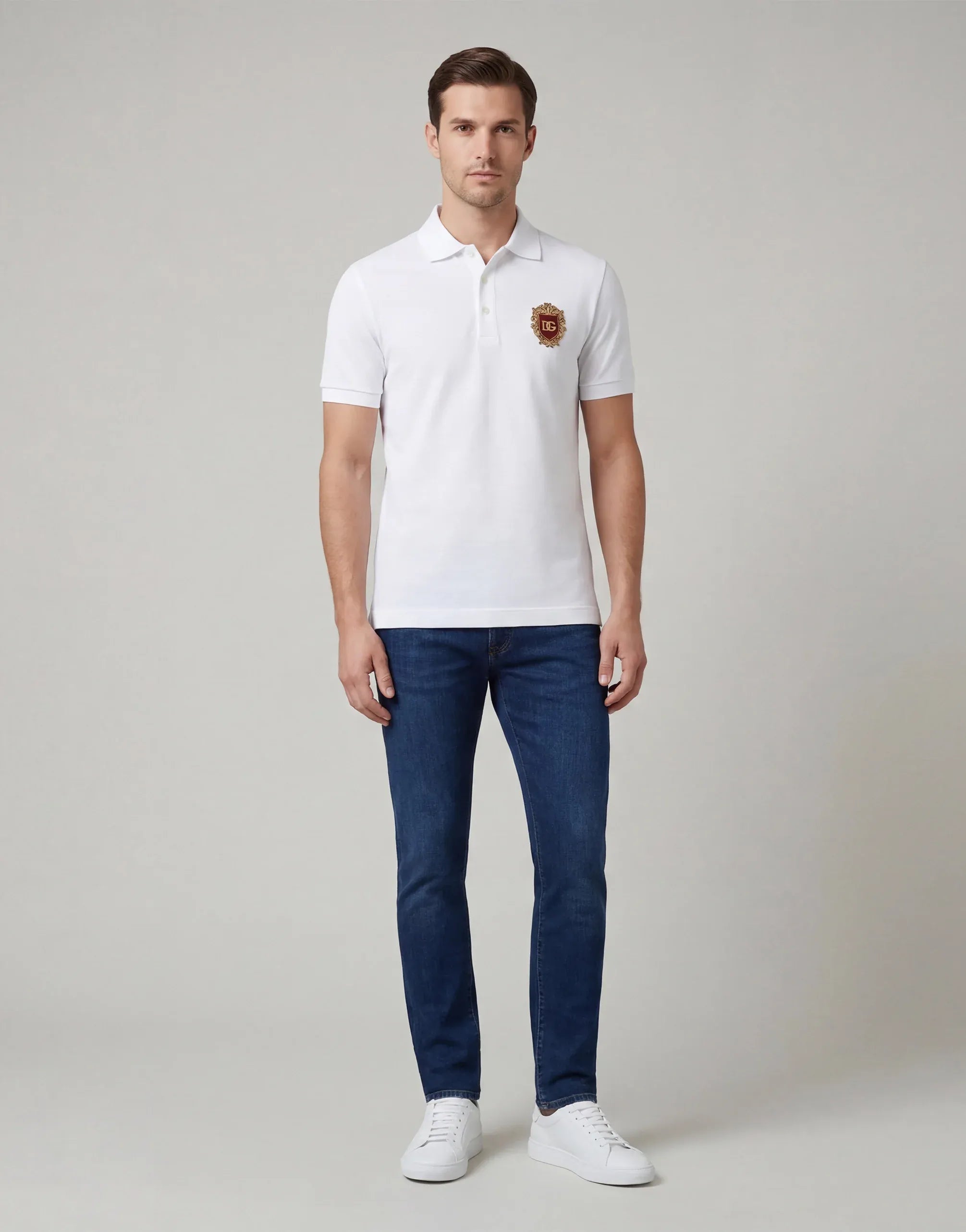 Embroidered Crest Polo Shirt - alternate view