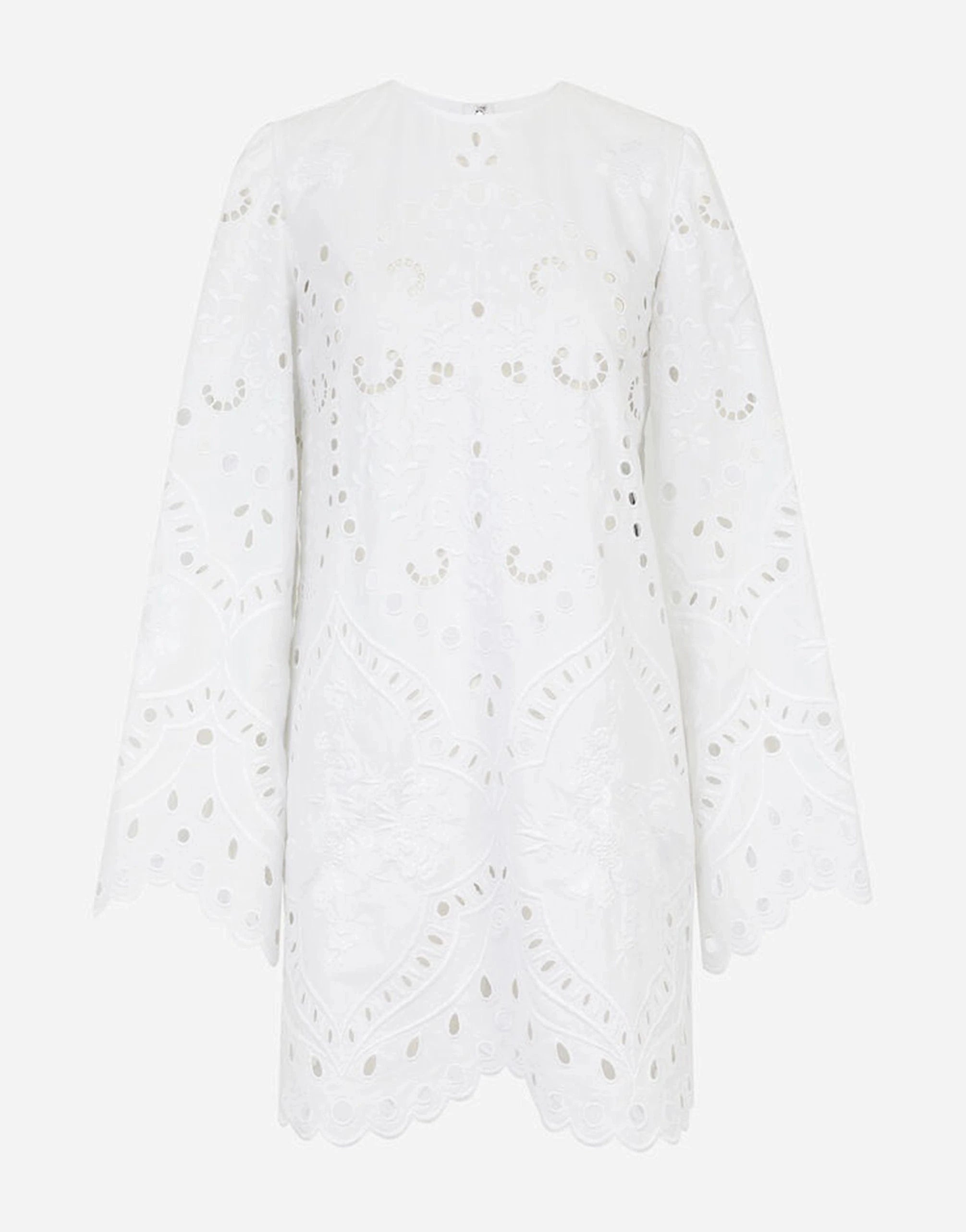 Dolce & Gabbana Embroidered-Design Poplin Dress