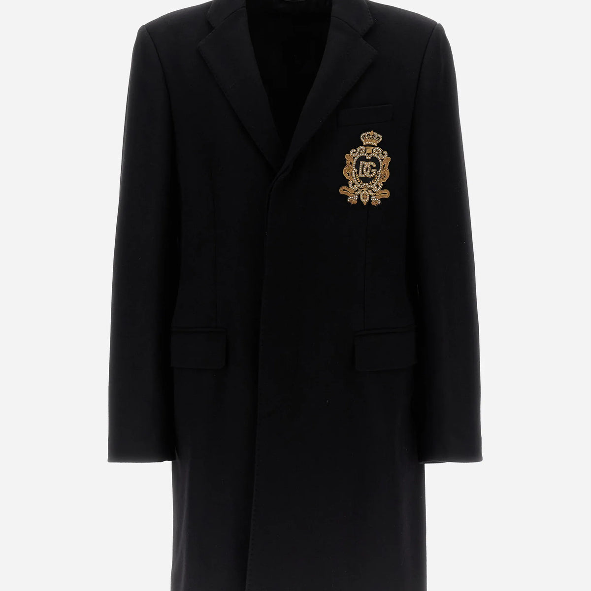 Dolce & Gabbana Embroidered DG Logo Coat | Sendegaro